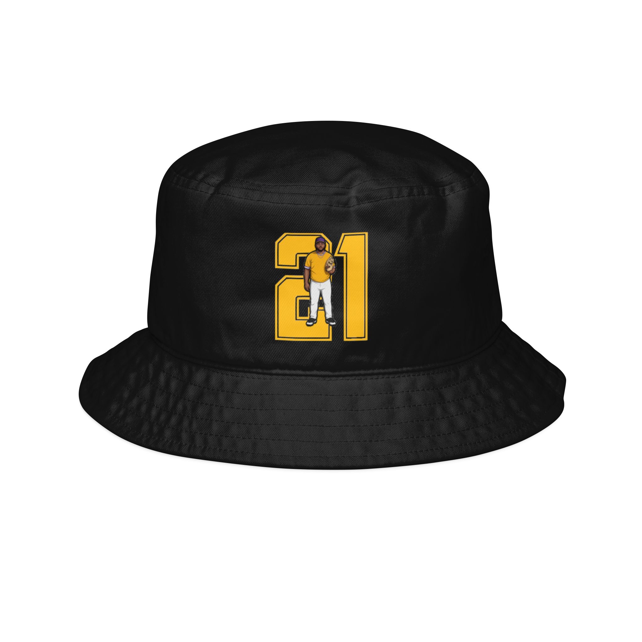 Bucket Hat — character_number in Black
