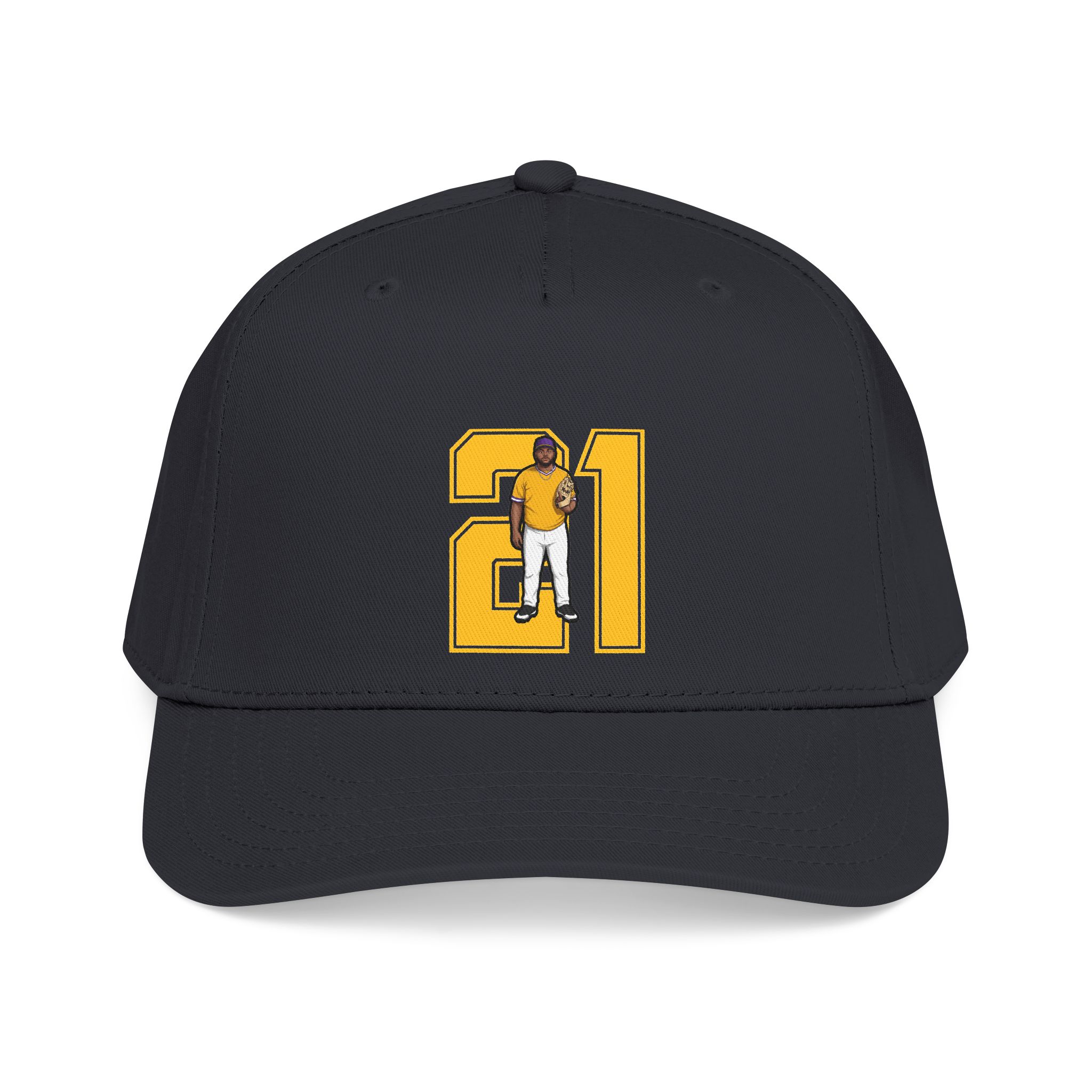 Baseball Cap — character_number in Black