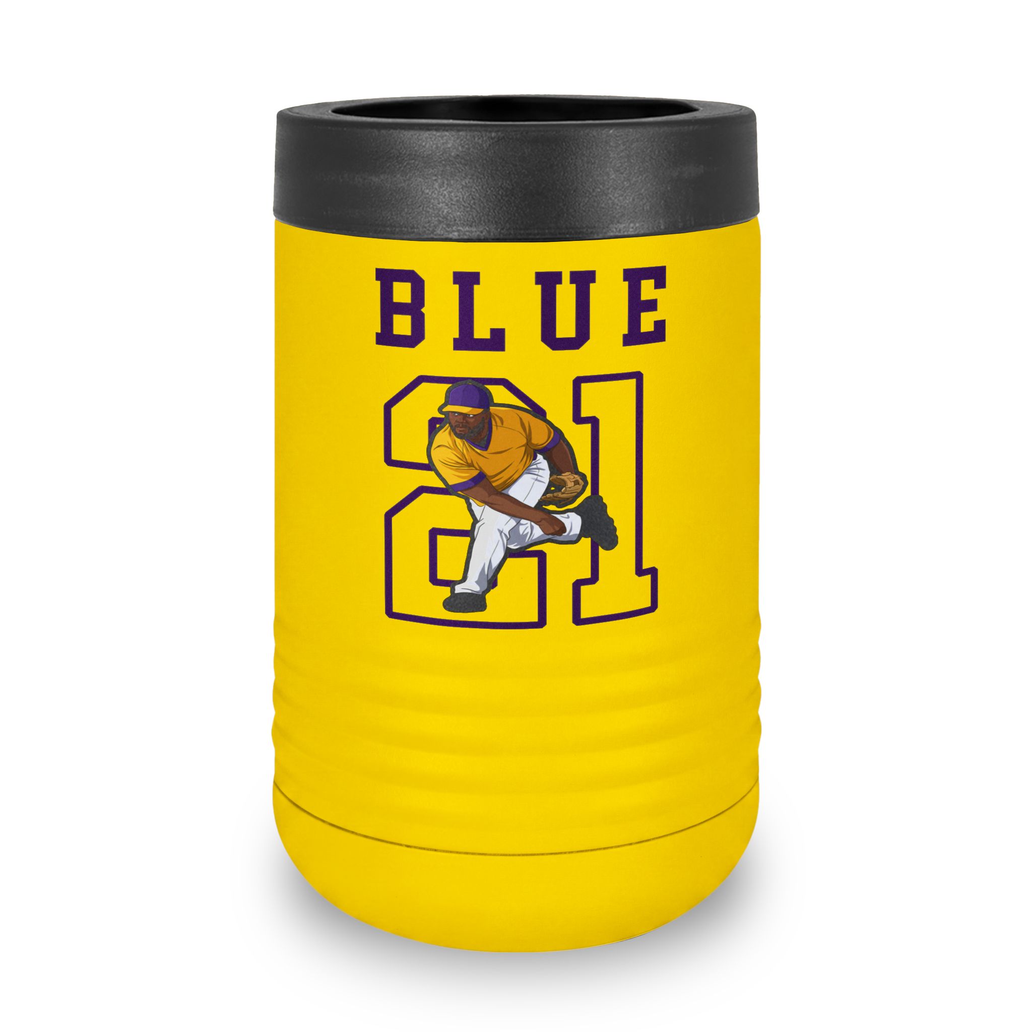 Stainless Can Cooler — character_shirsey in Yellow