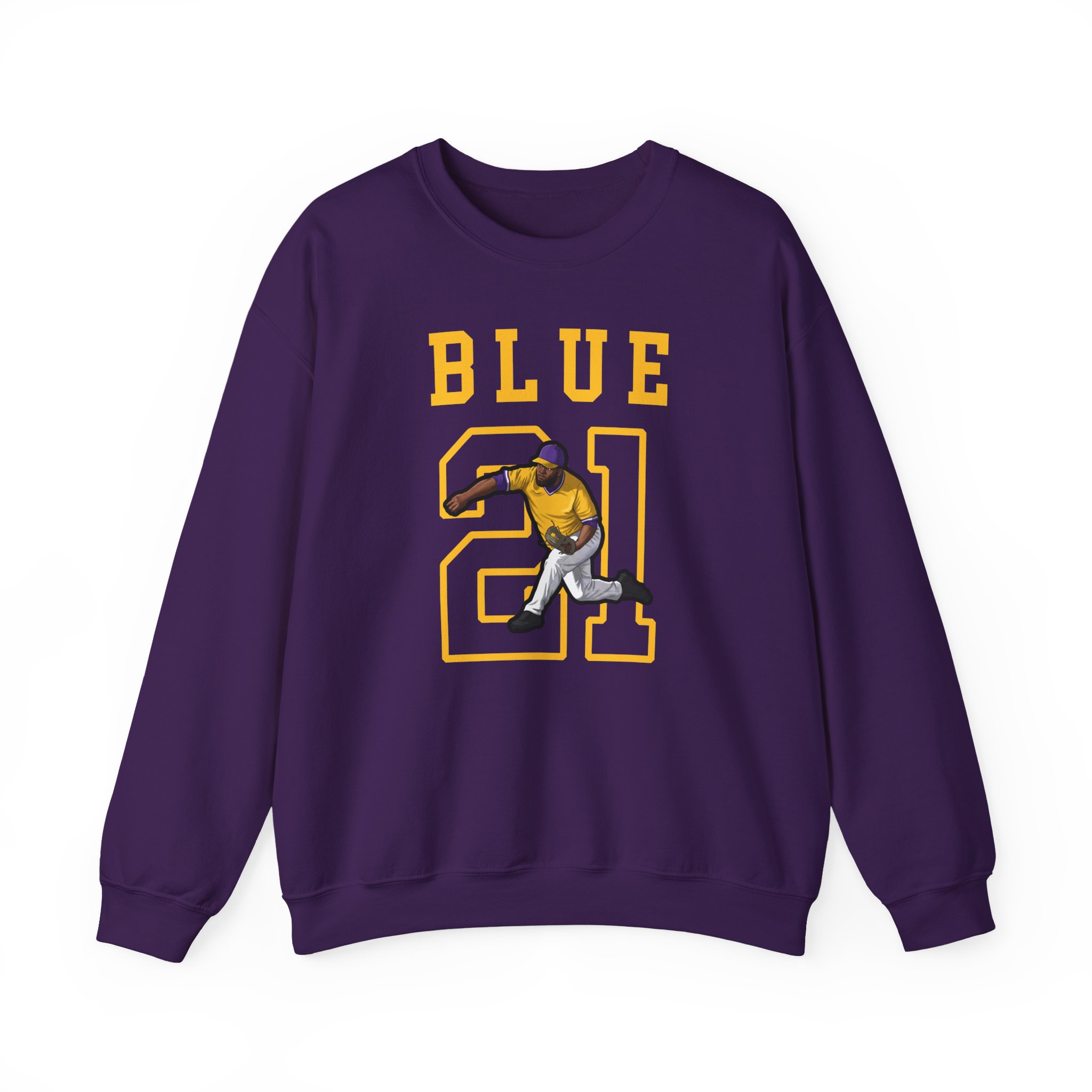 Crewneck Sweatshirt — character_shirsey in Purple