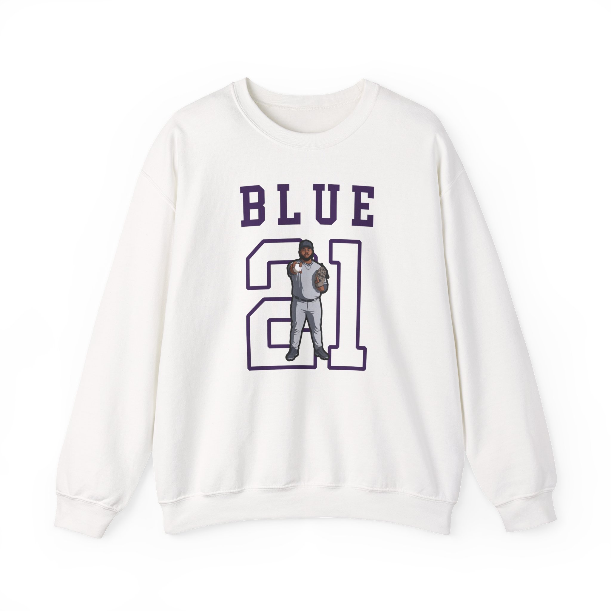 Crewneck Sweatshirt — character_shirsey in White