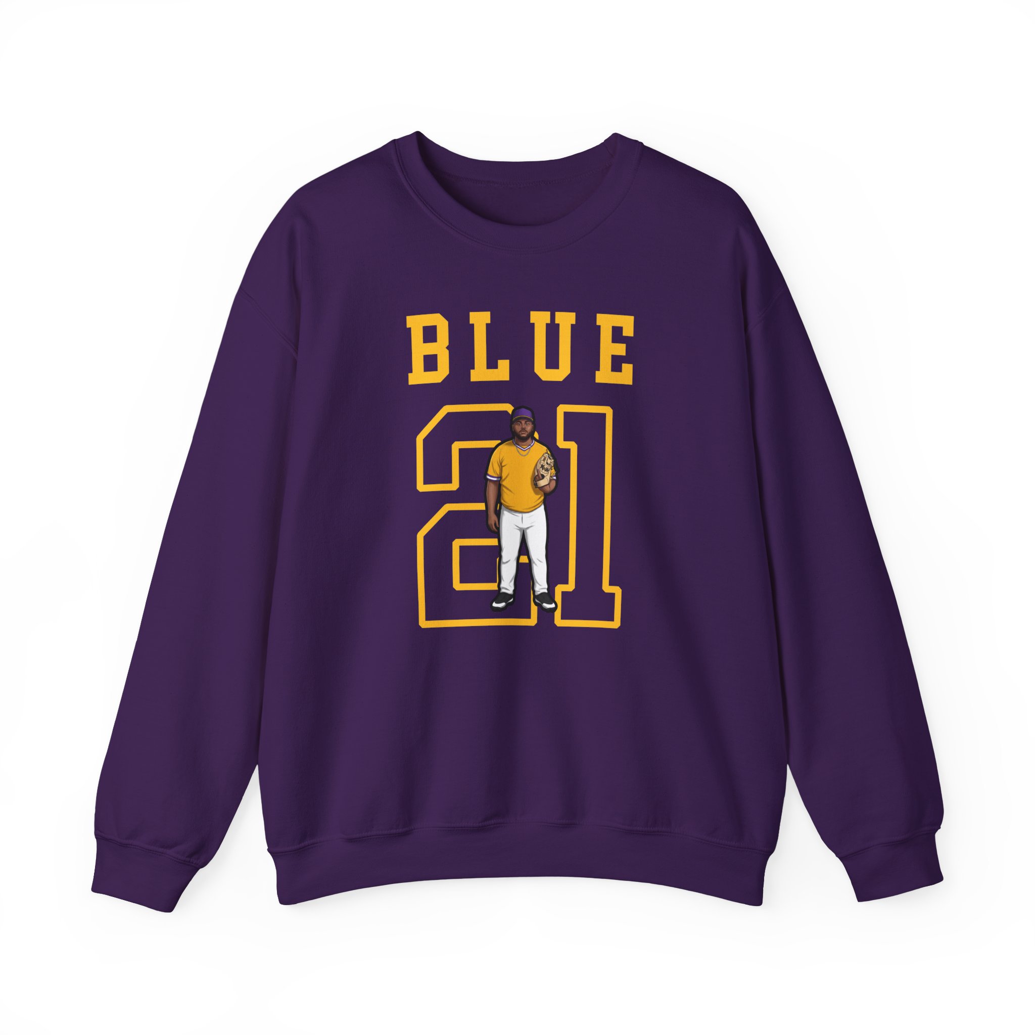 Crewneck Sweatshirt — character_shirsey in Purple