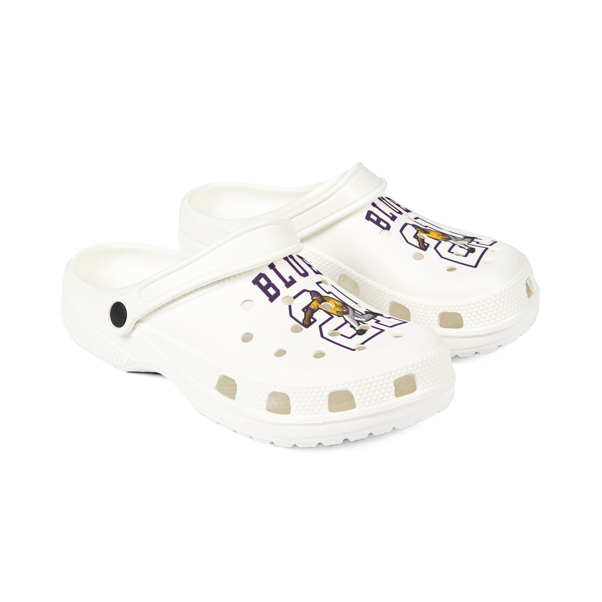 Rubber Clogs — character_shirsey in White