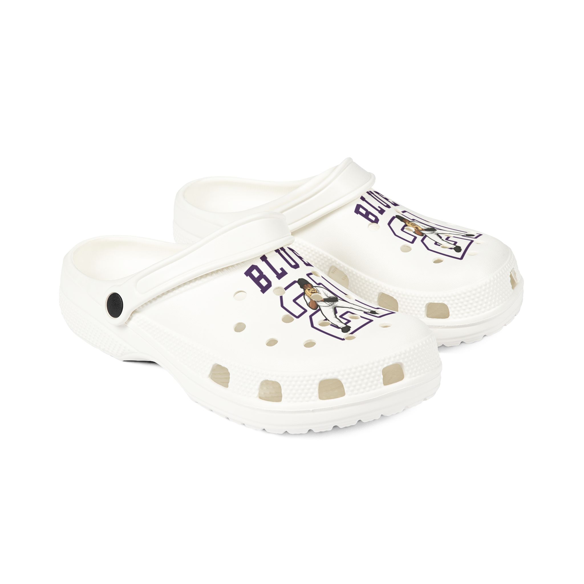 Rubber Clogs — character_shirsey in White