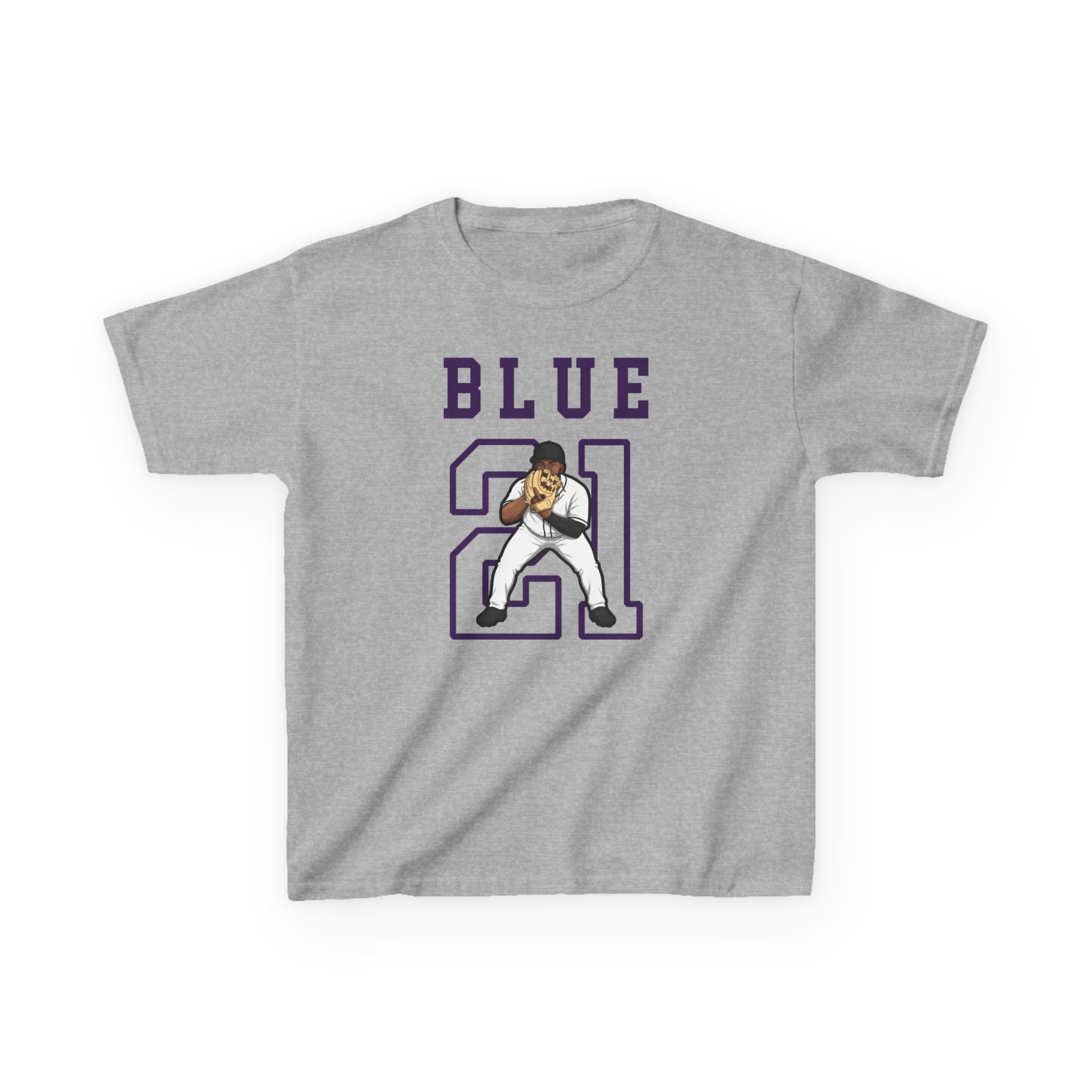 Youth Tee — character_shirsey in Grey
