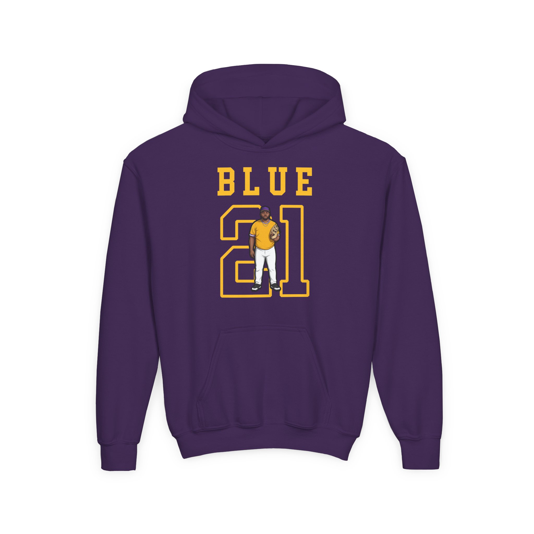 Youth Hoodie — character_shirsey in Purple