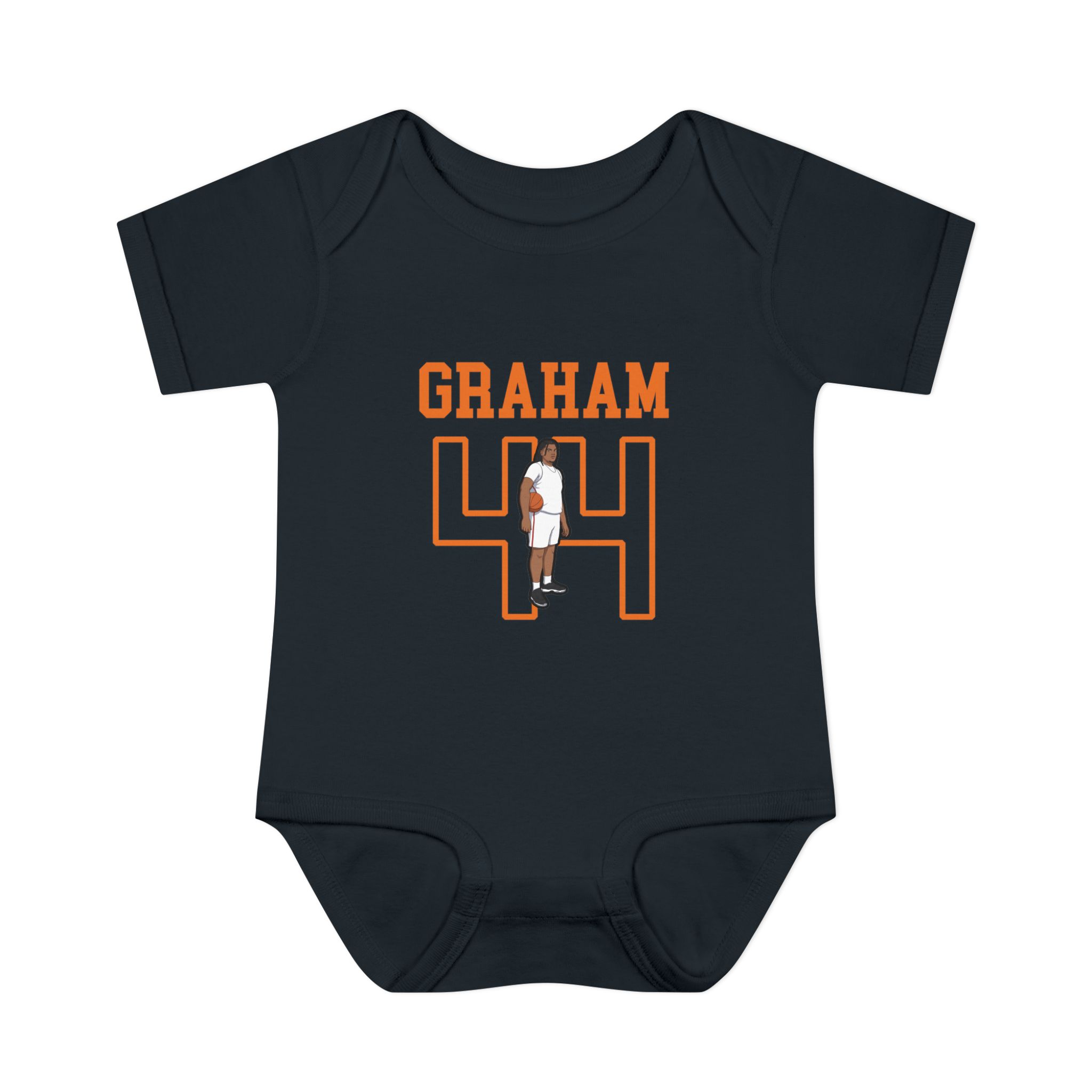 Baby Onesie — character_shirsey in Black