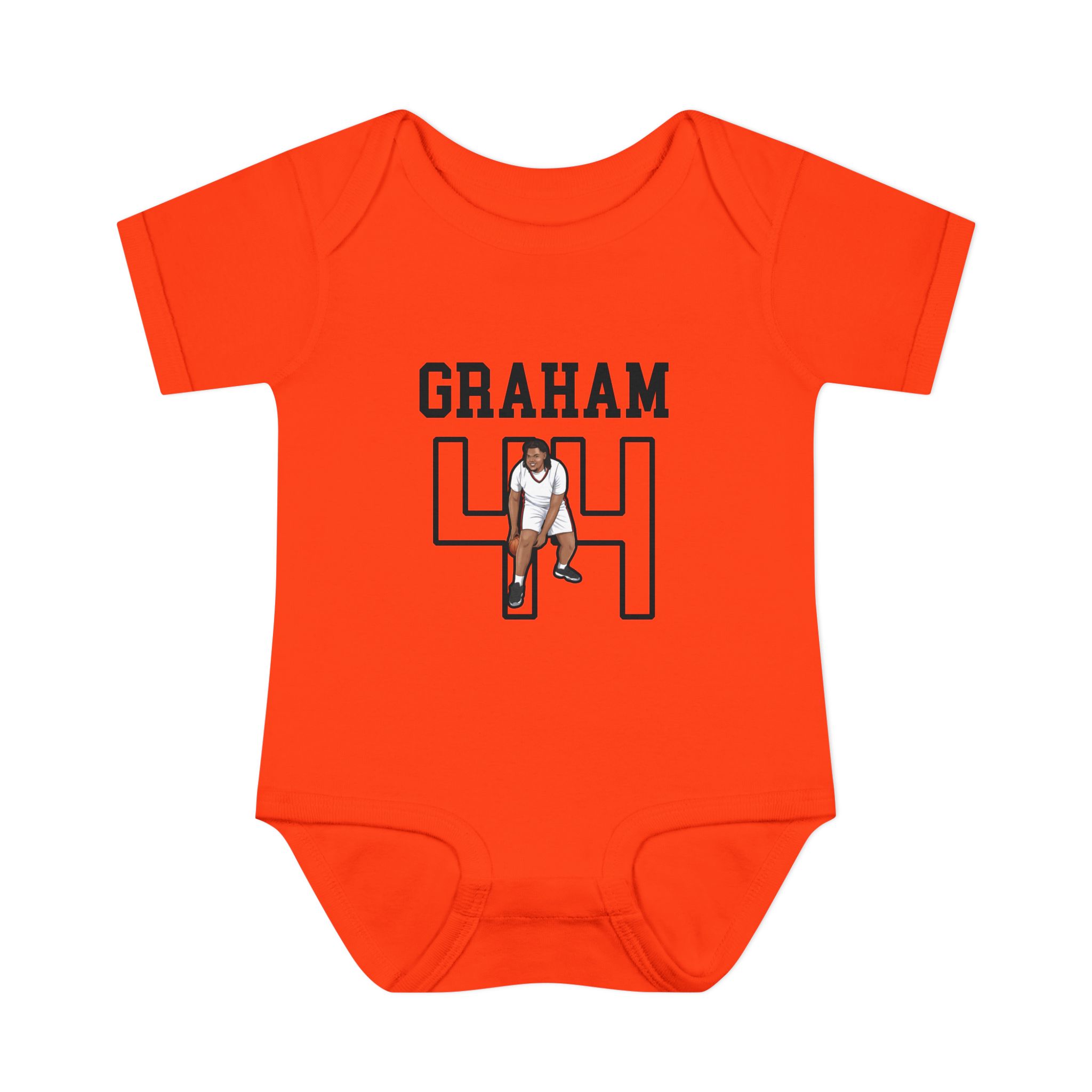 Baby Onesie — character_shirsey in Orange