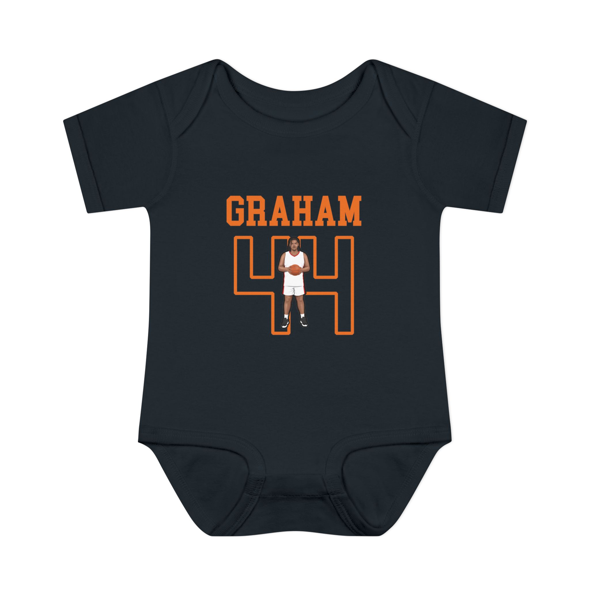 Baby Onesie — character_shirsey in Black