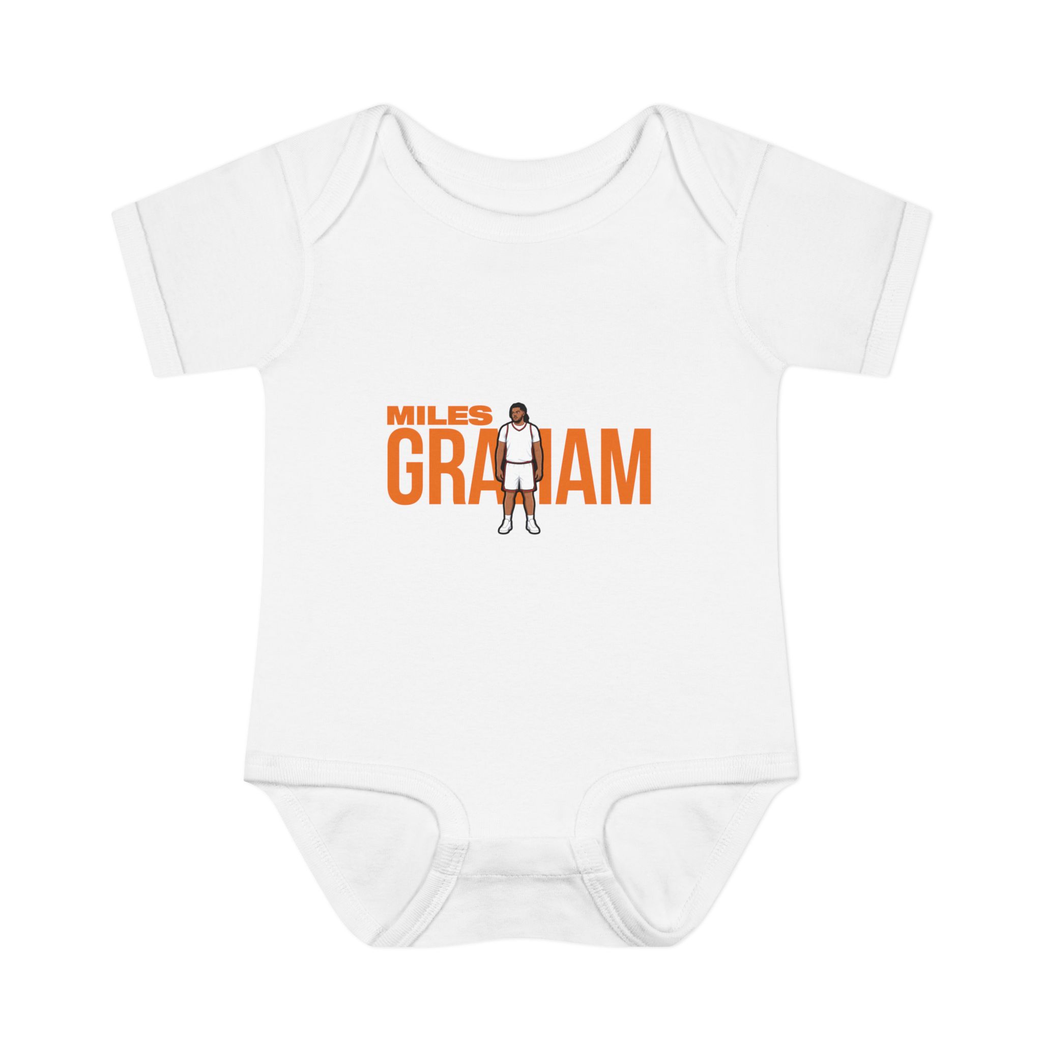 Baby Onesie — character_player_name in White