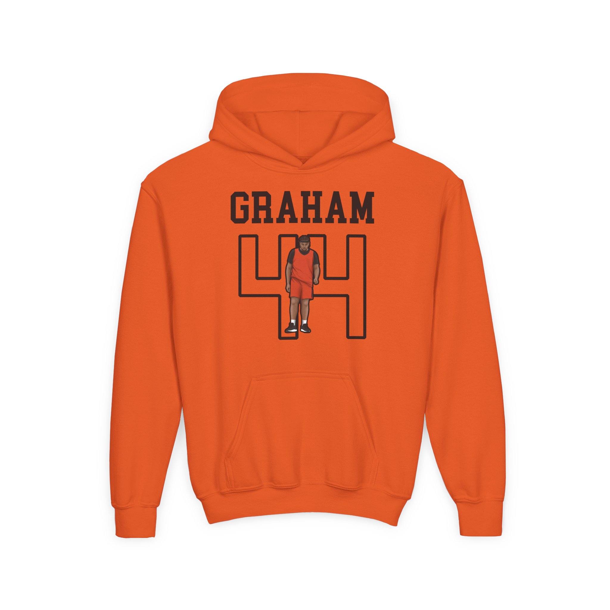 Youth Hoodie — character_shirsey in Orange