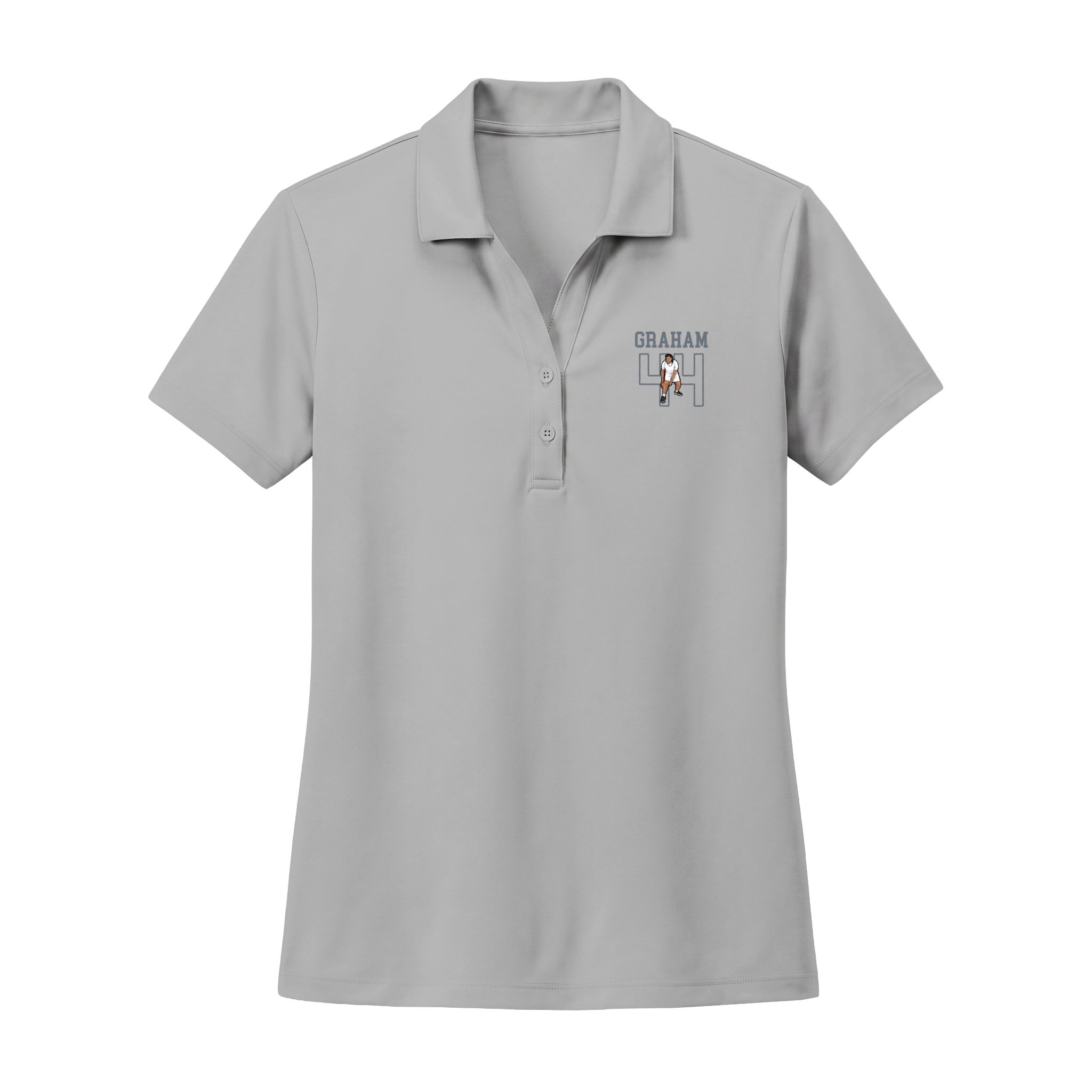 Women's Polo — character_shirsey in Silver