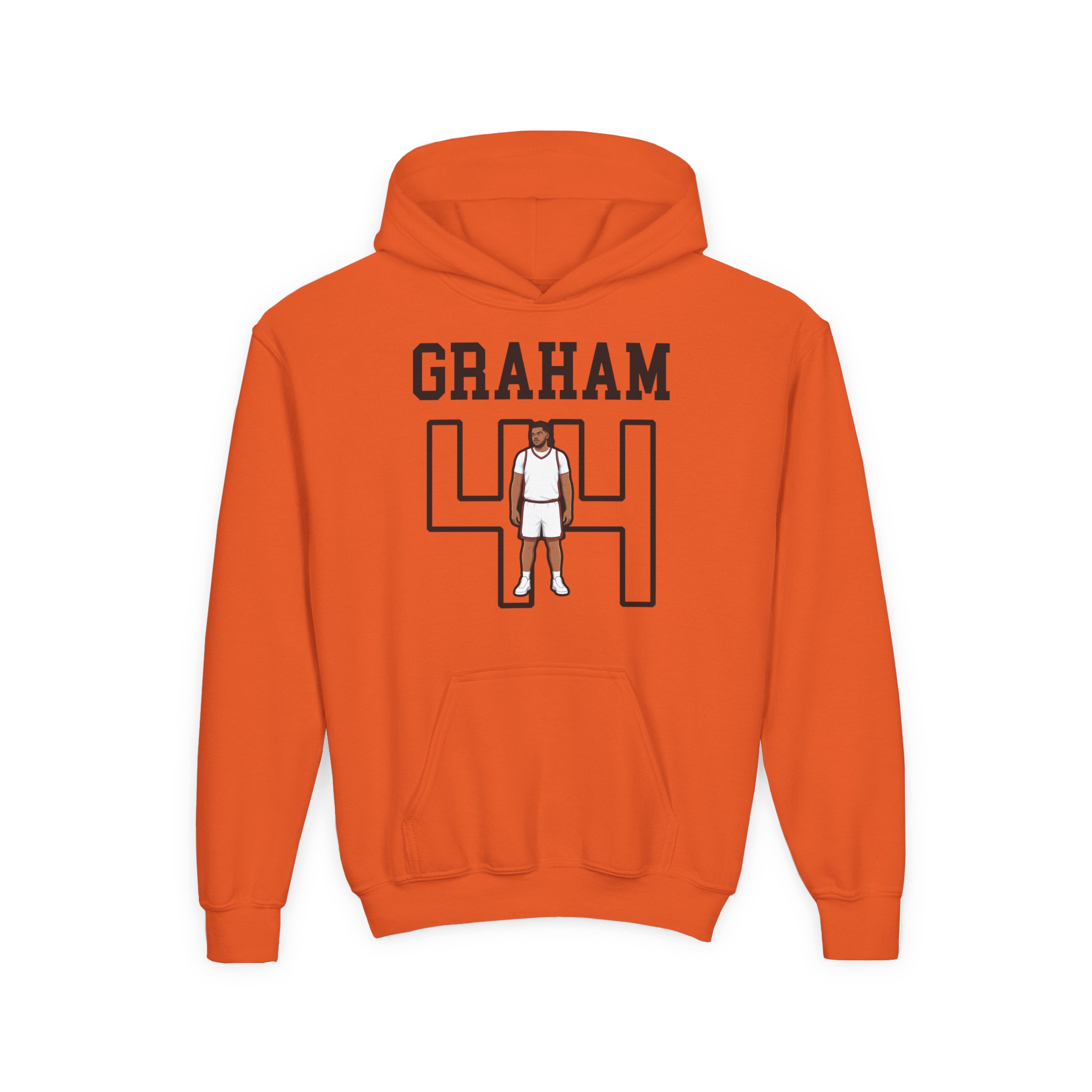 Youth Hoodie — character_shirsey in Orange
