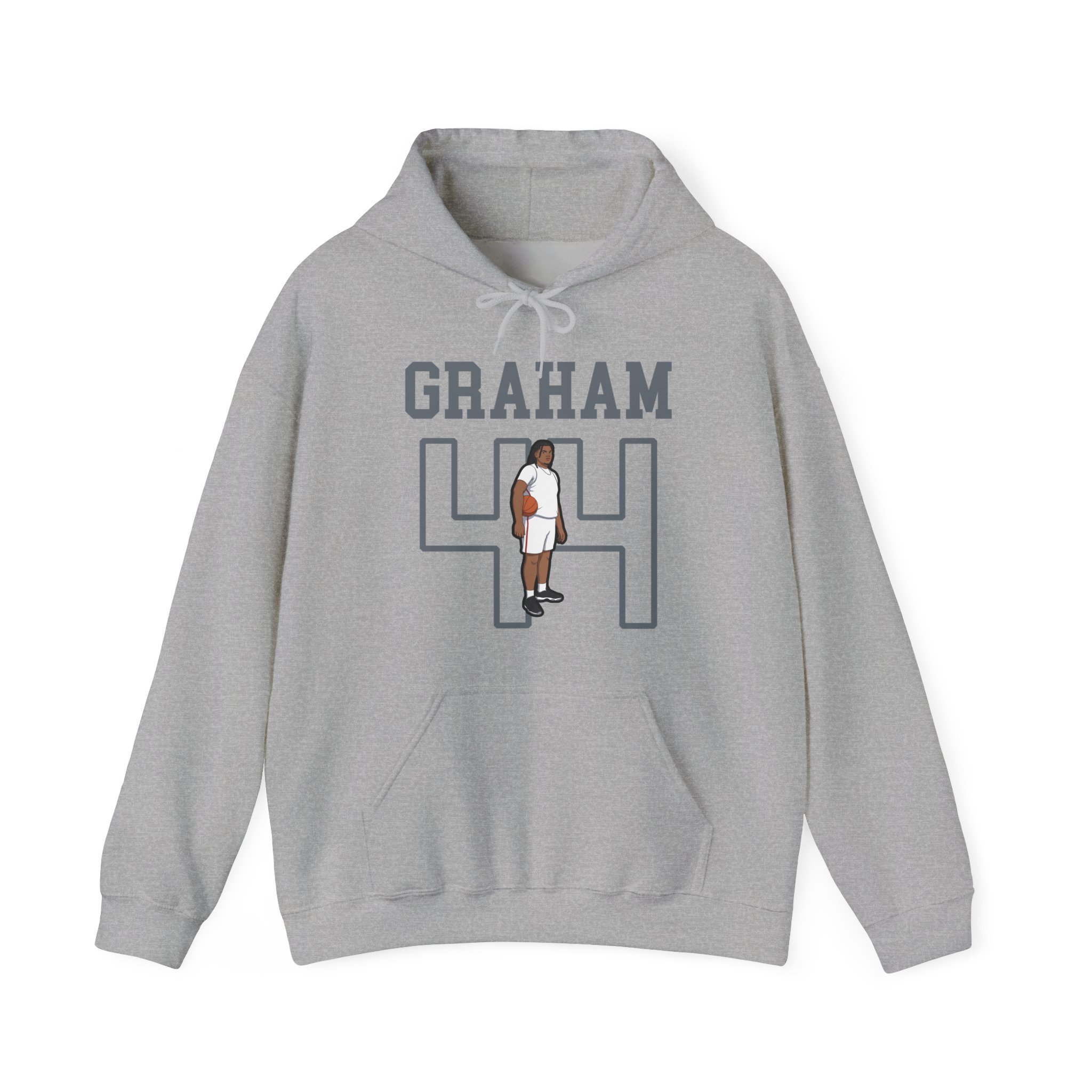 Hoodie — character_shirsey in Grey