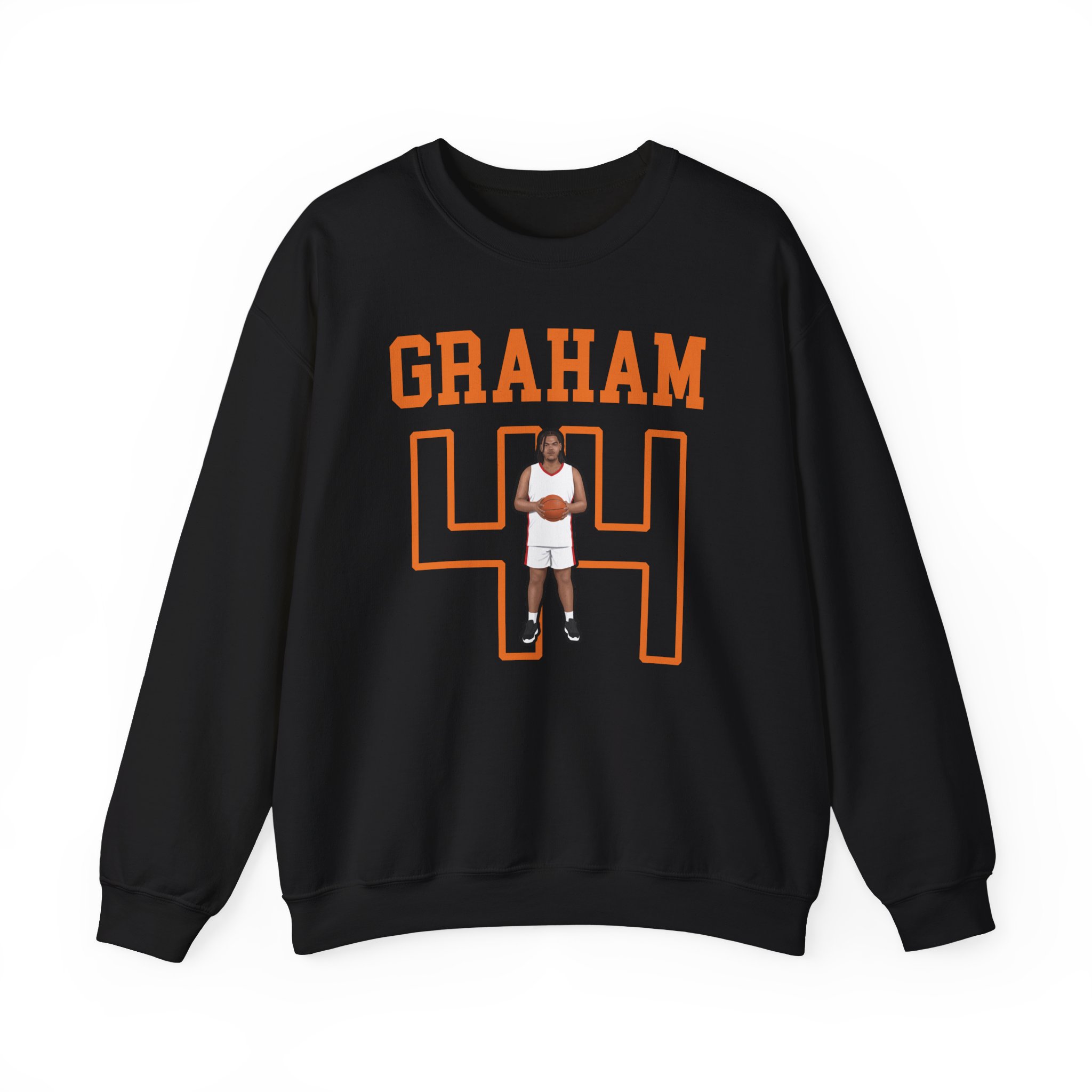 Crewneck Sweatshirt — character_shirsey in Black