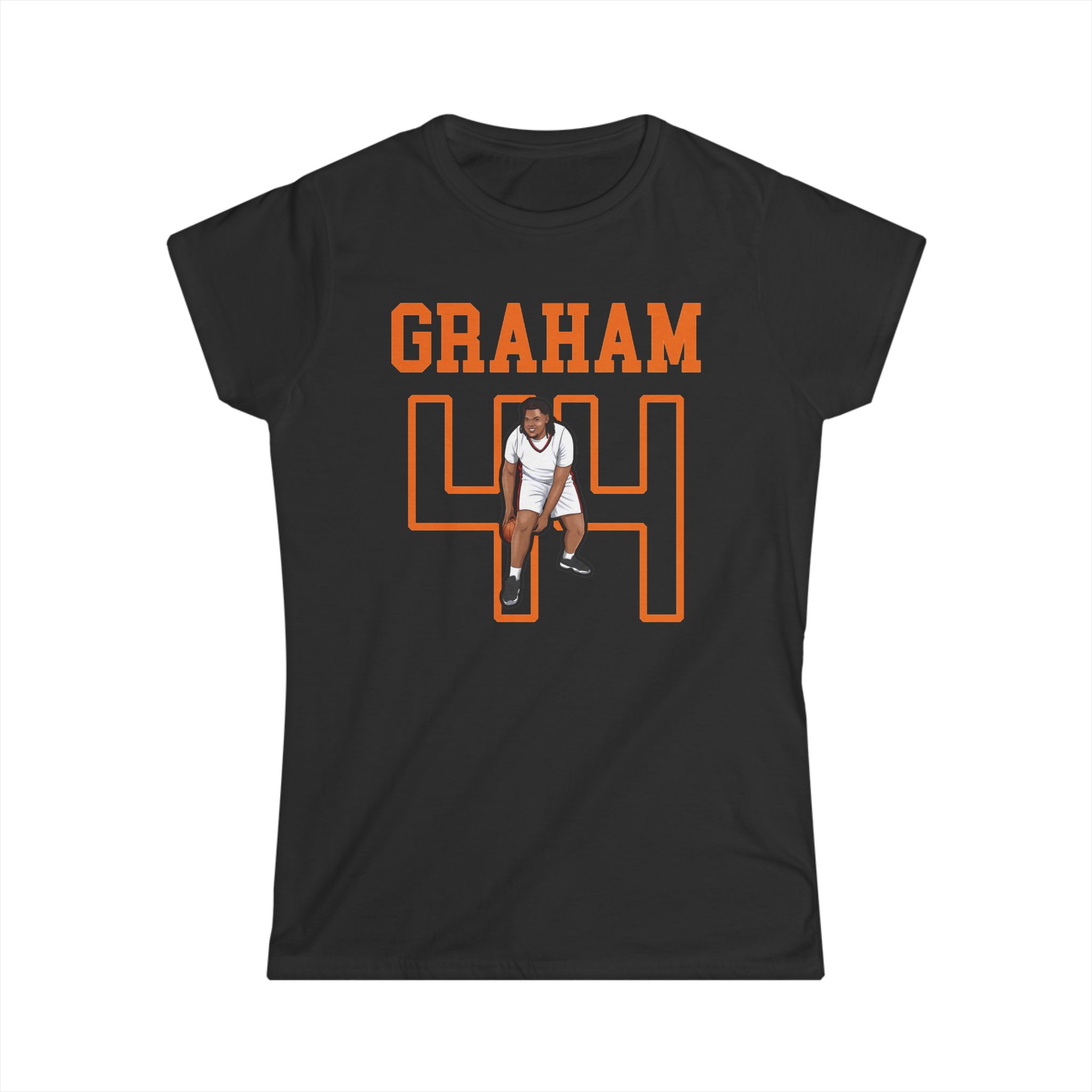 Women's Softstyle Tee — character_shirsey in Black