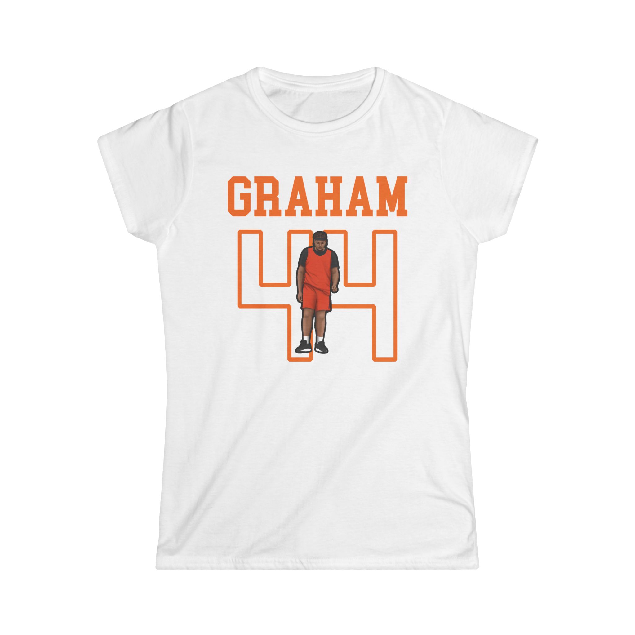 Women's Softstyle Tee — character_shirsey in White