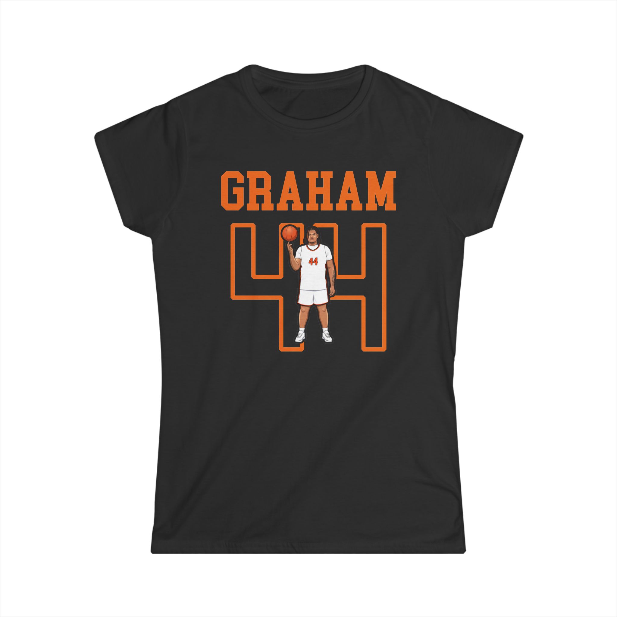 Women's Softstyle Tee — character_shirsey in Black