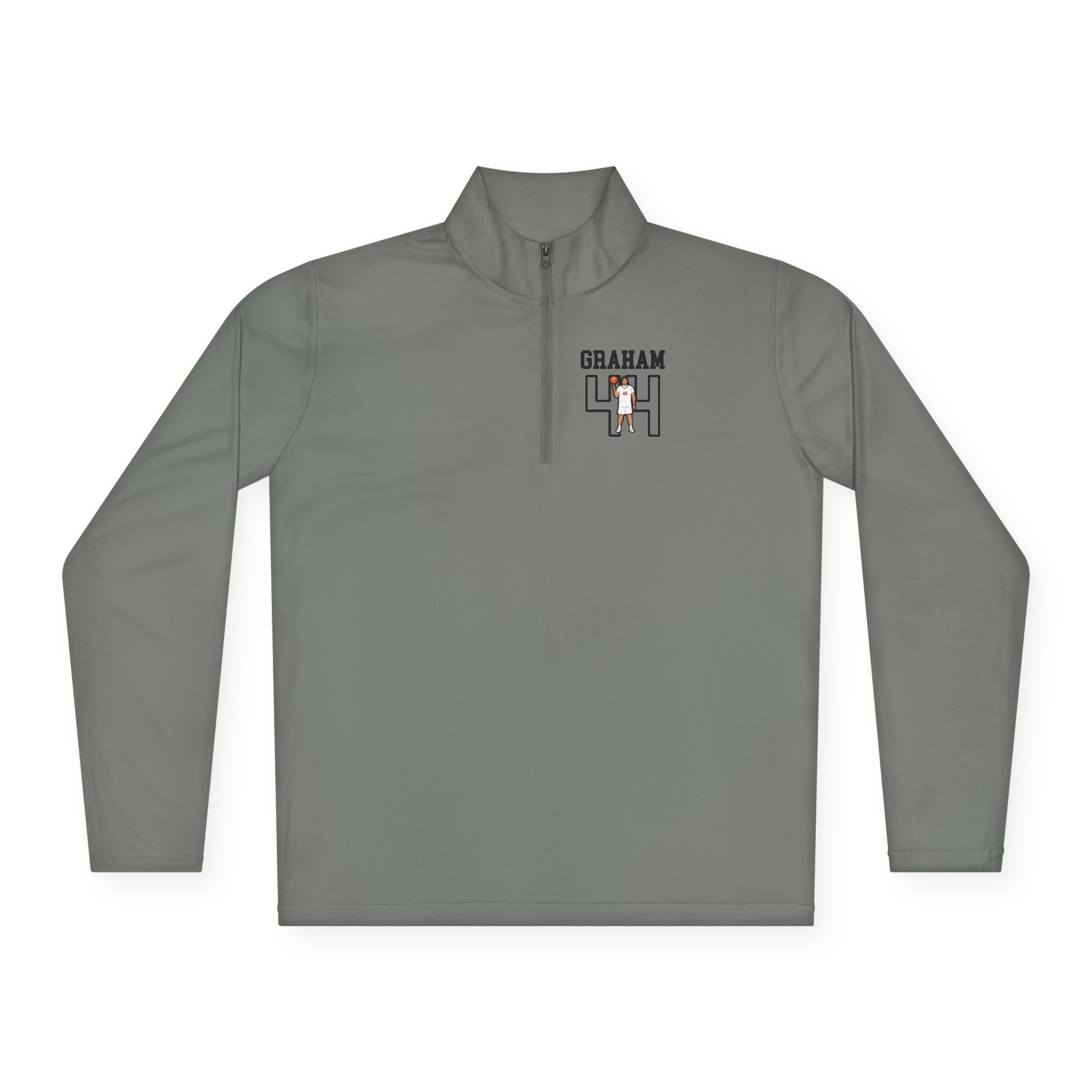 Q-Zip Pullover — character_shirsey in Grey