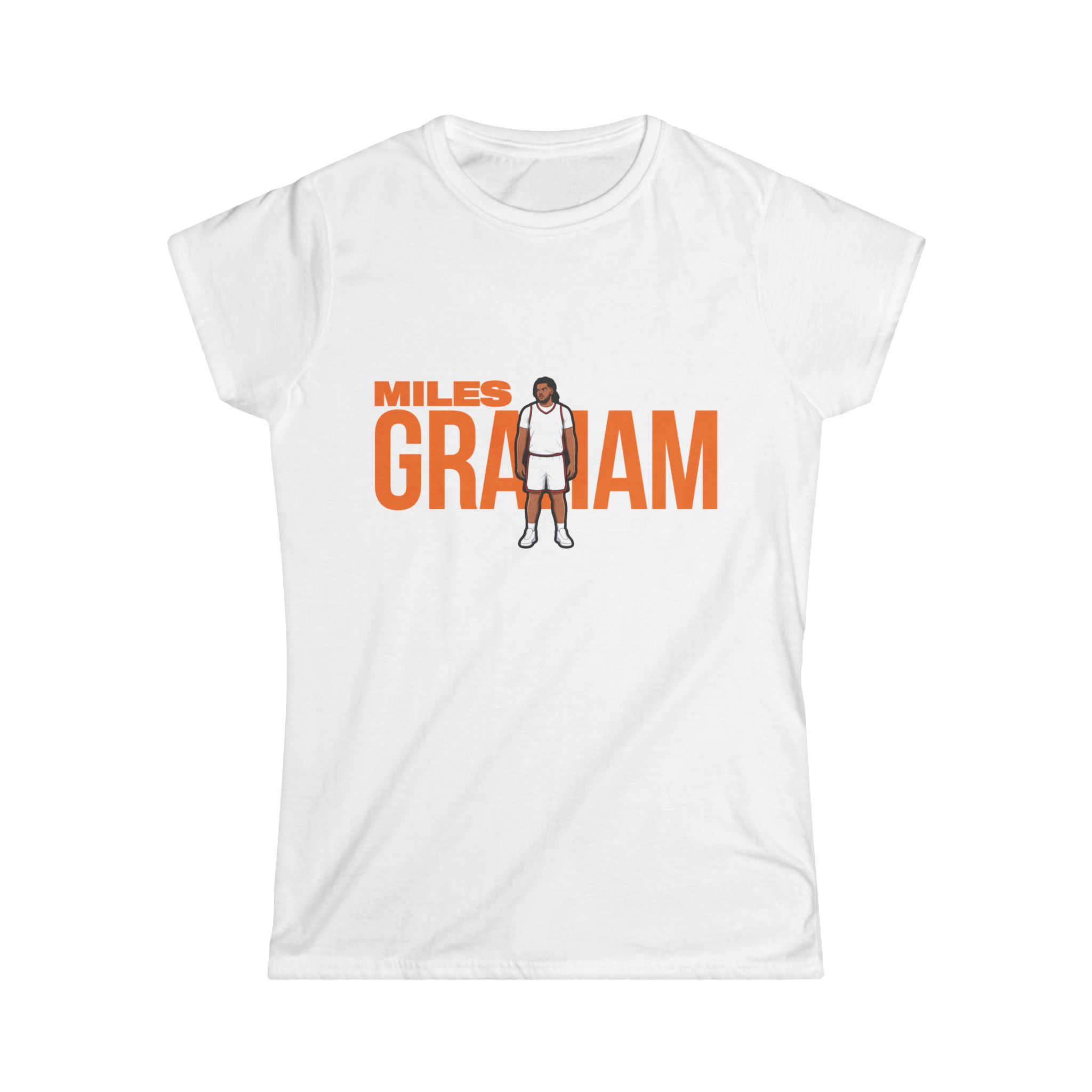 Women's Softstyle Tee — character_player_name in White
