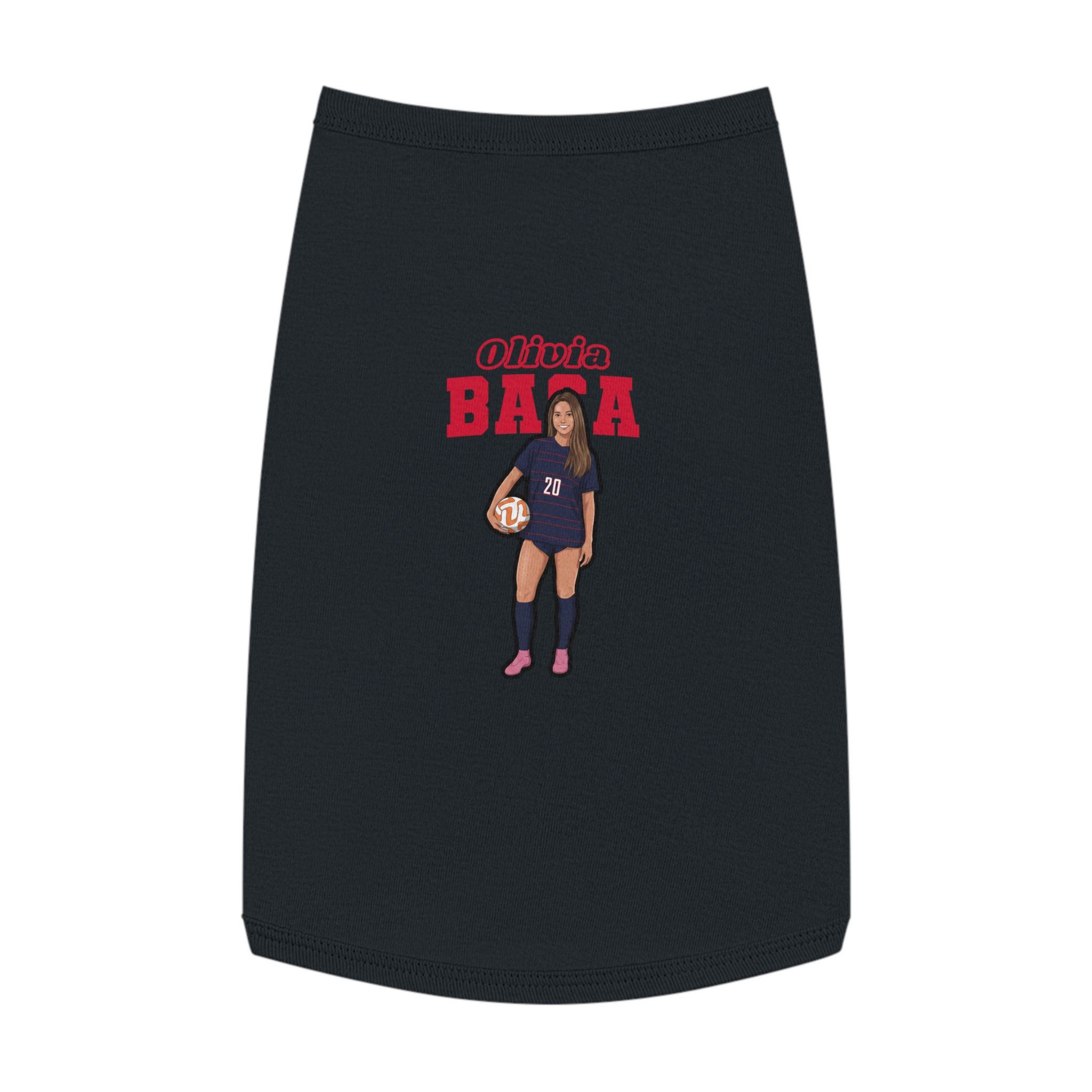 Pet Tank Top — character_name_arch in Black