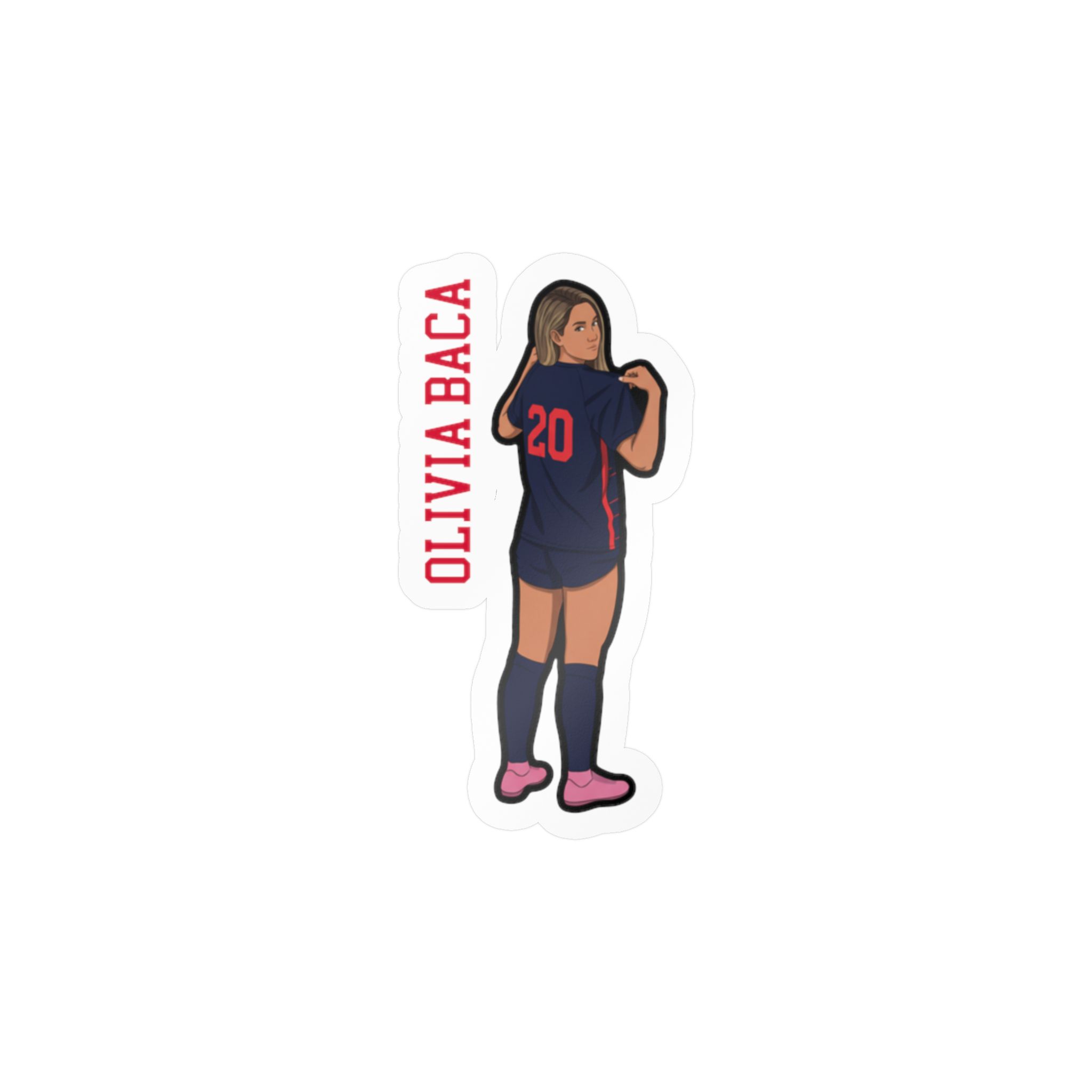 Vinyl Sticker — character_name_vertical in Classic