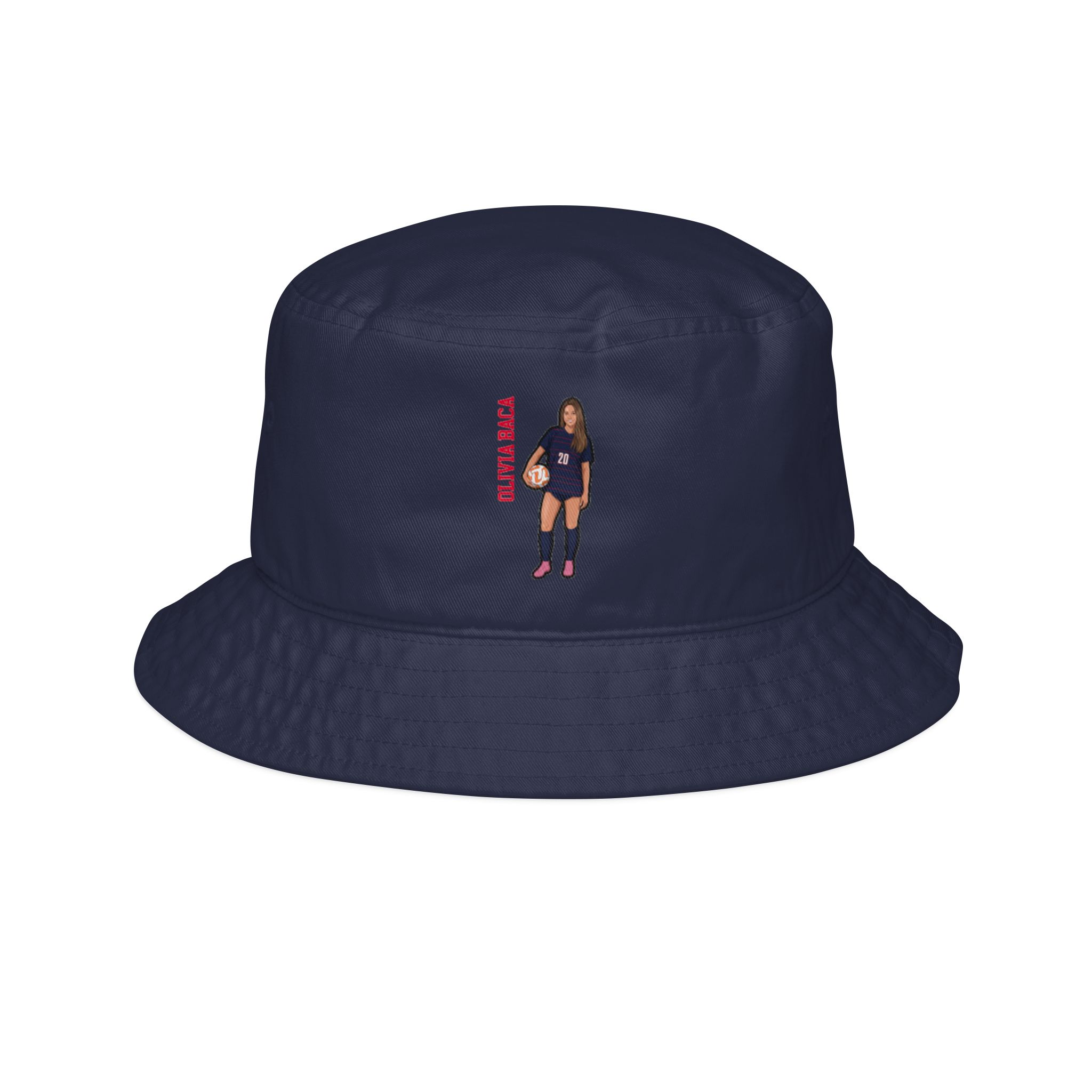 Bucket Hat — character_name_vertical in Navy