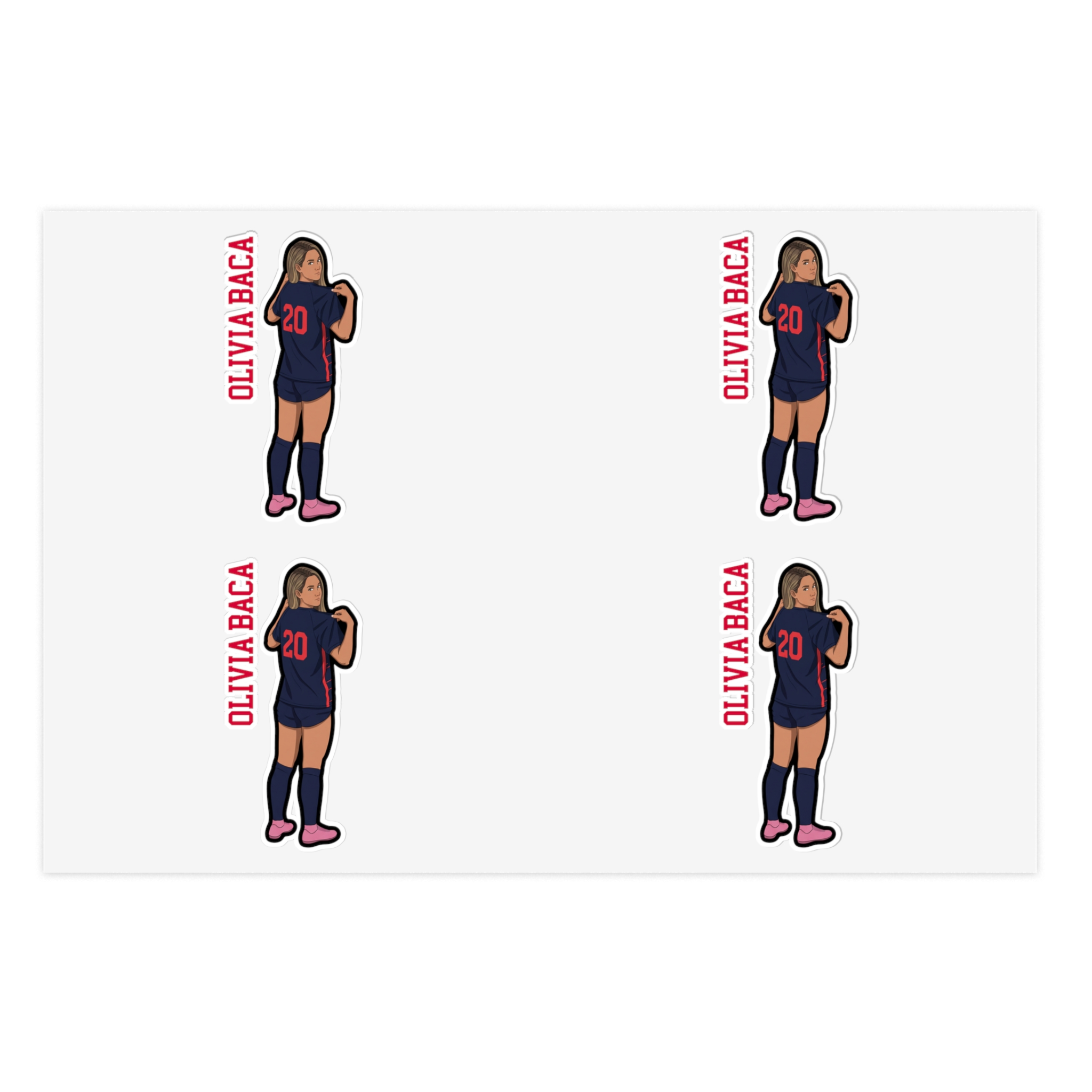 Sticker Sheet — character_name_vertical in Classic