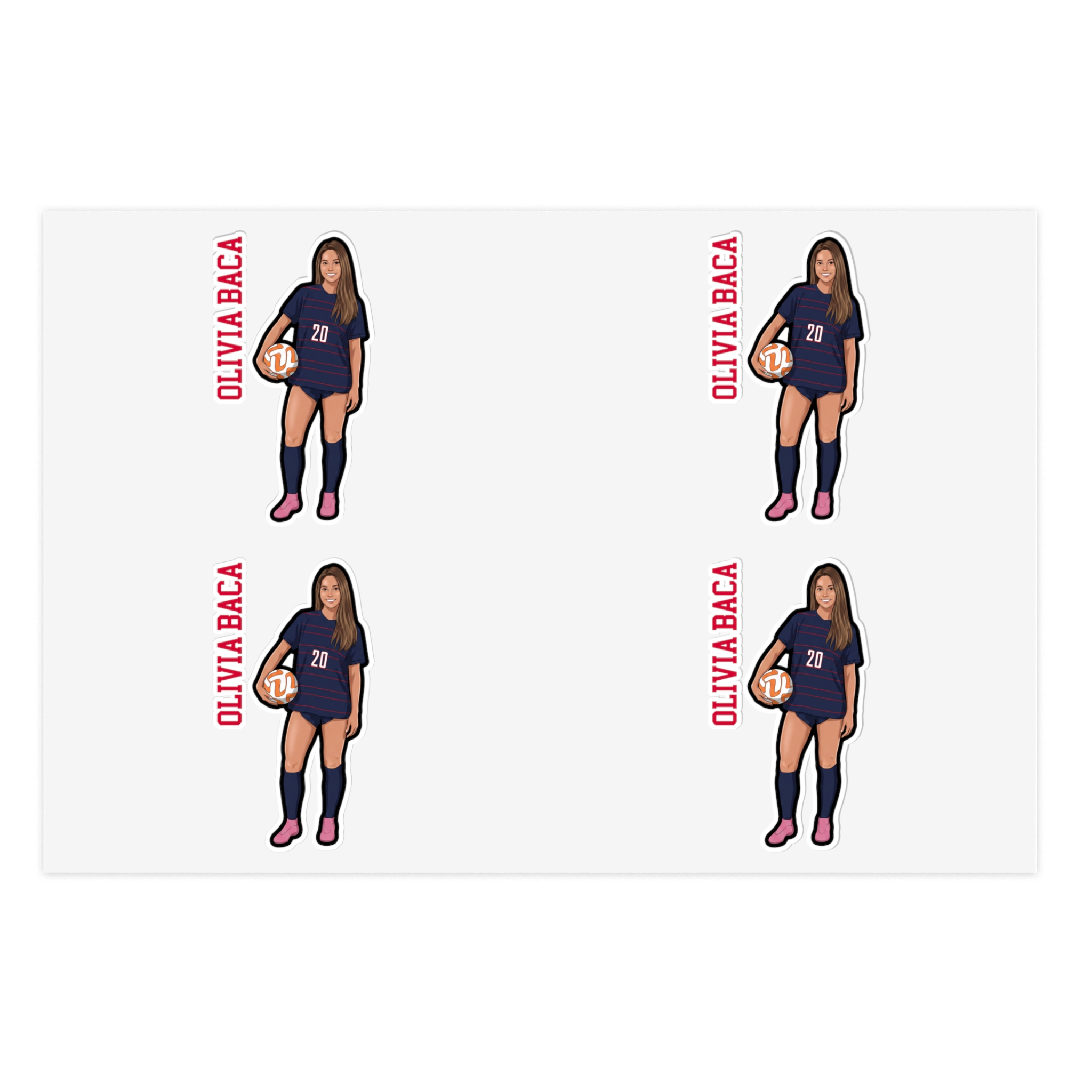 Sticker Sheet — character_name_vertical in Classic