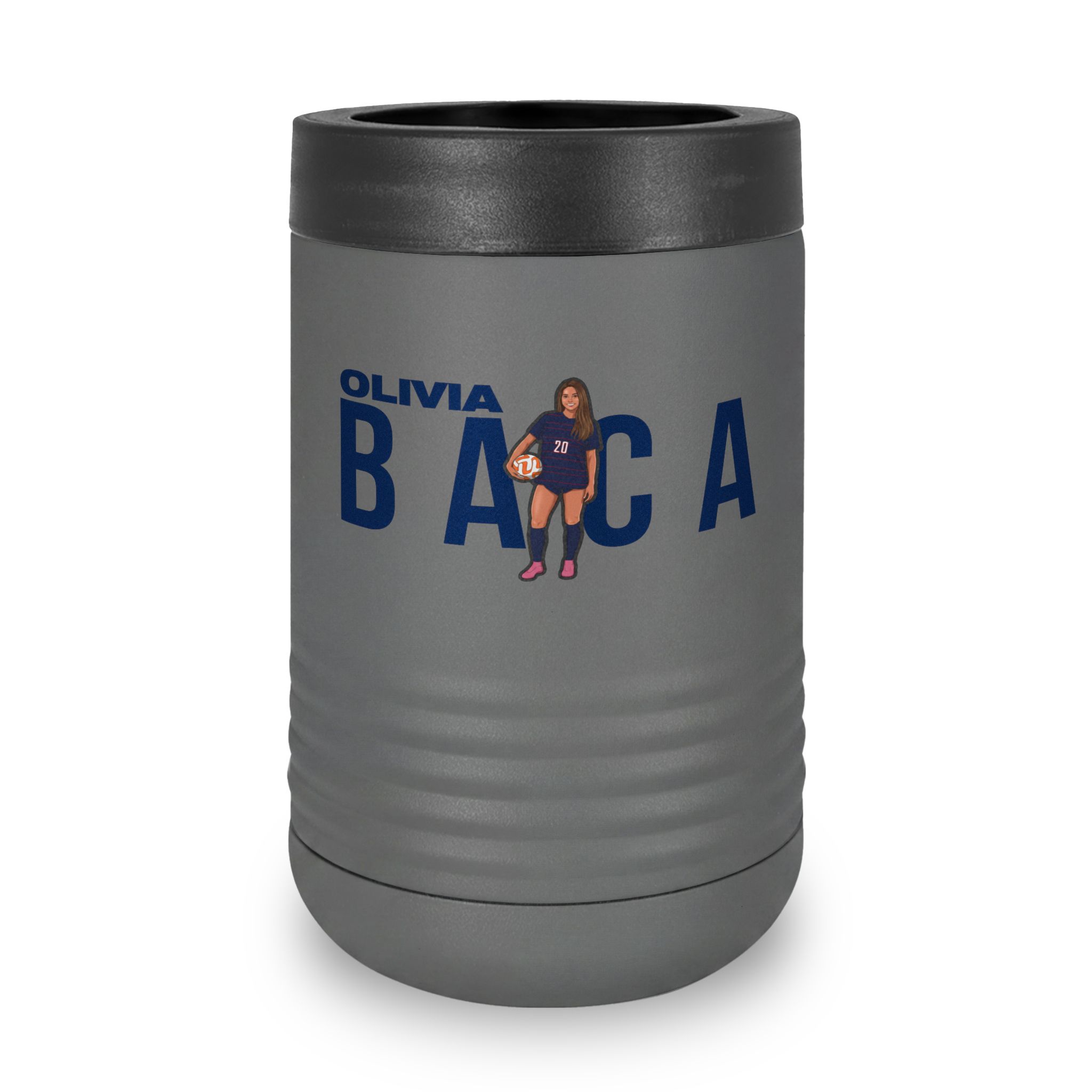 Stainless Can Cooler — character_player_name in Grey