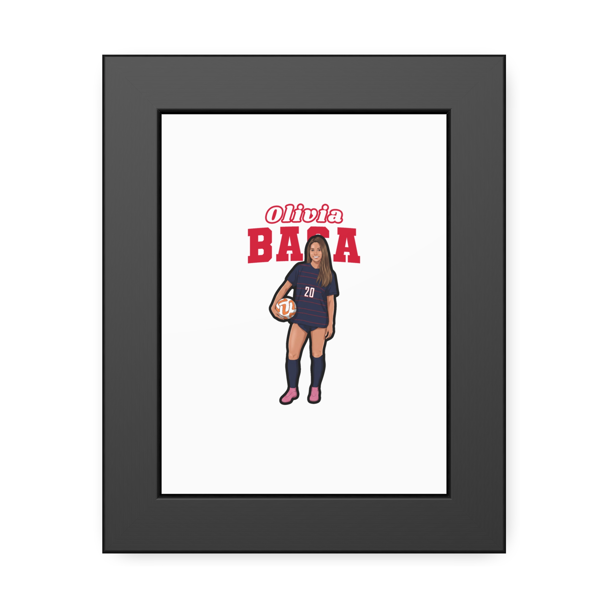 Framed Poster — character_name_arch in Black