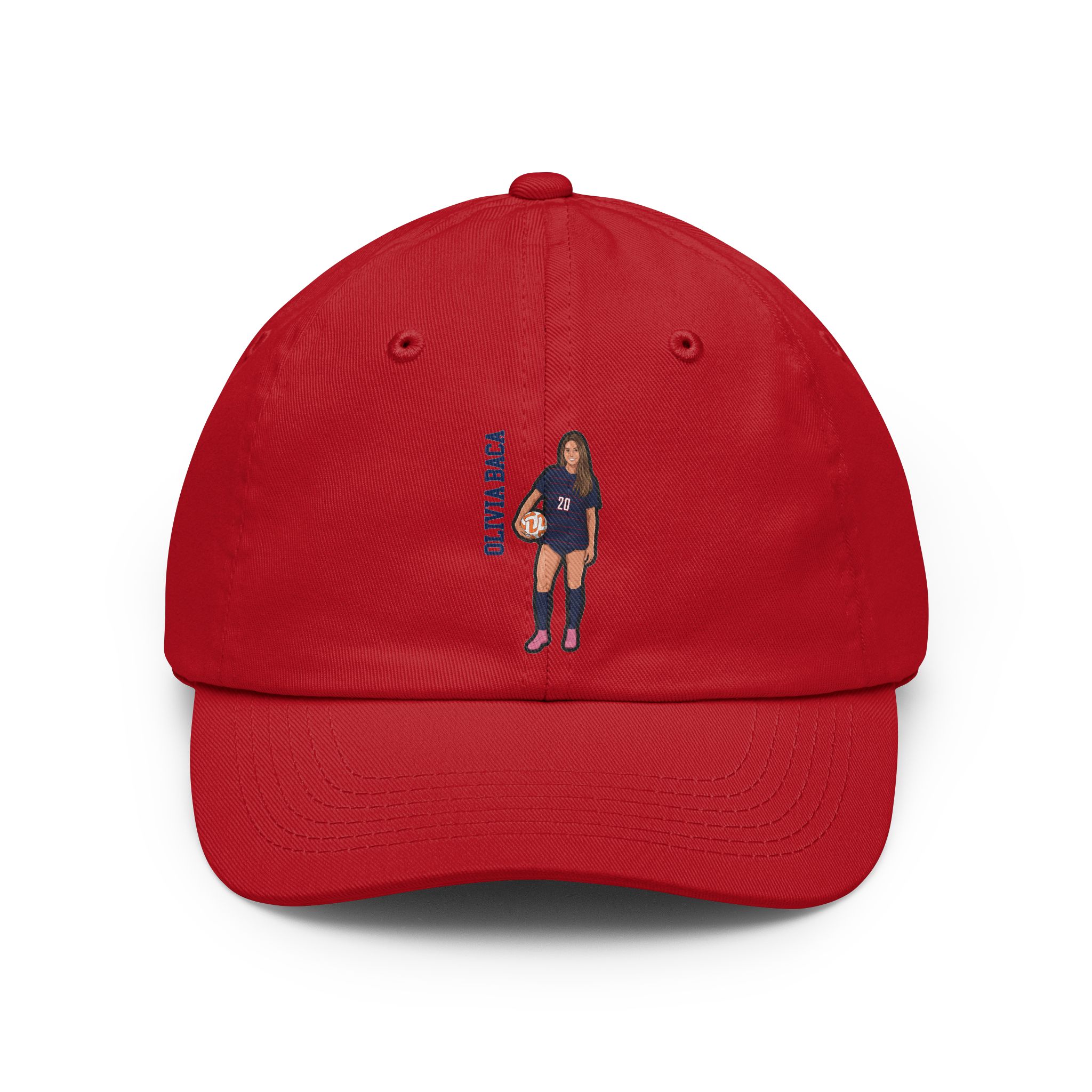 Classic Cap — character_name_vertical in Red
