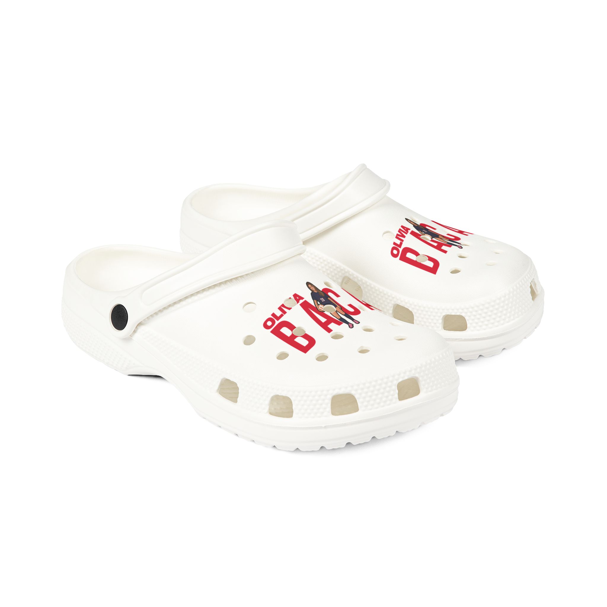 Rubber Clogs — character_player_name in White