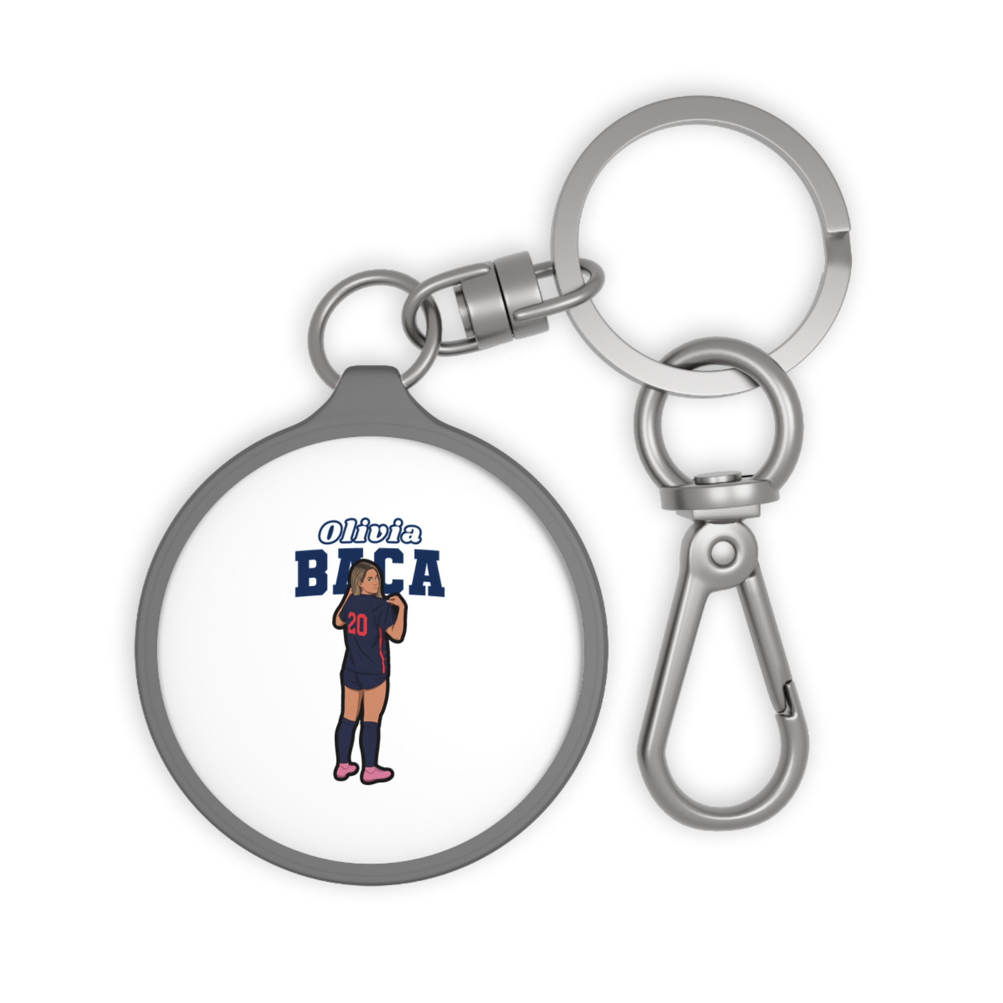 Keychain — character_name_arch in Grey