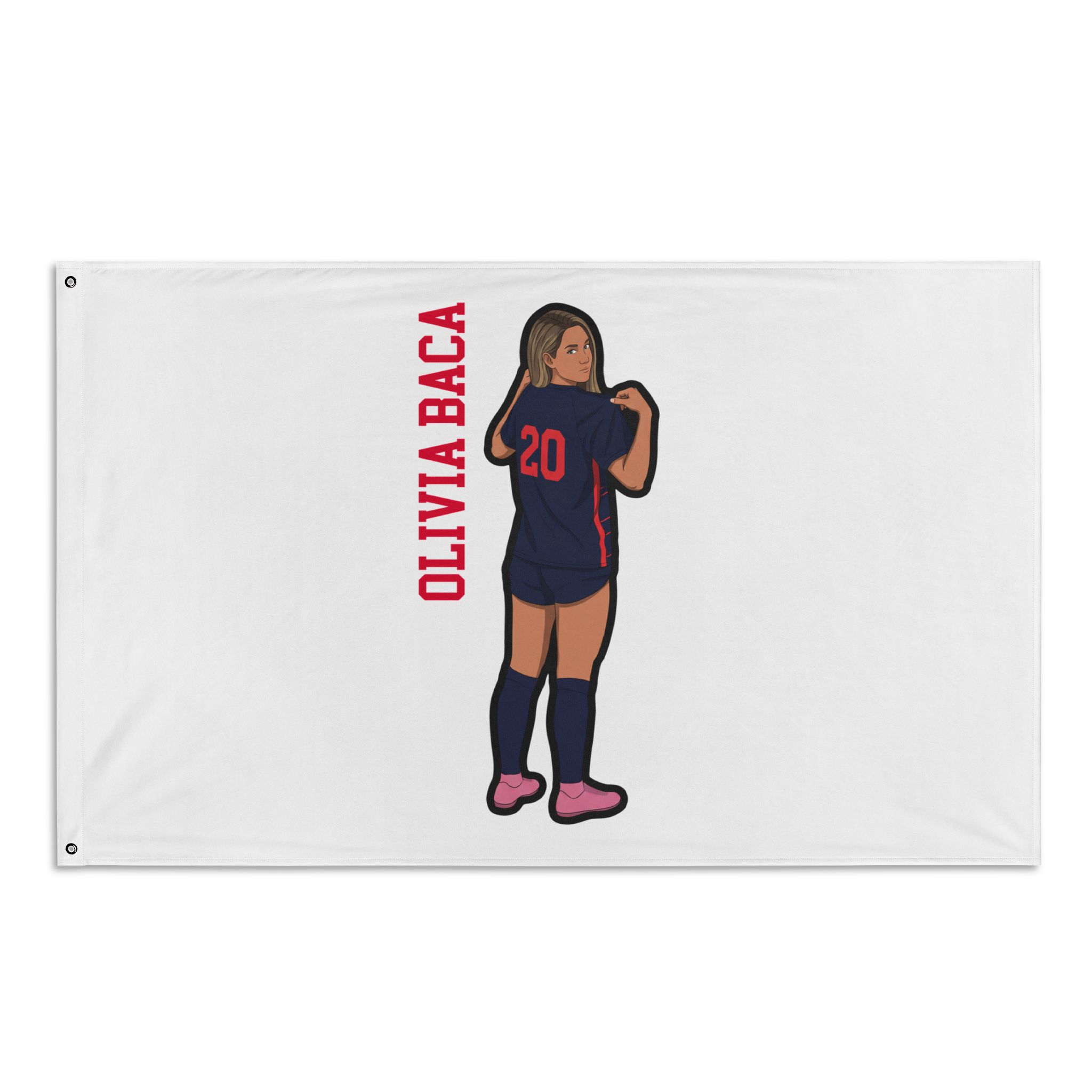Flag (35 × 56 in) — character_name_vertical in Classic