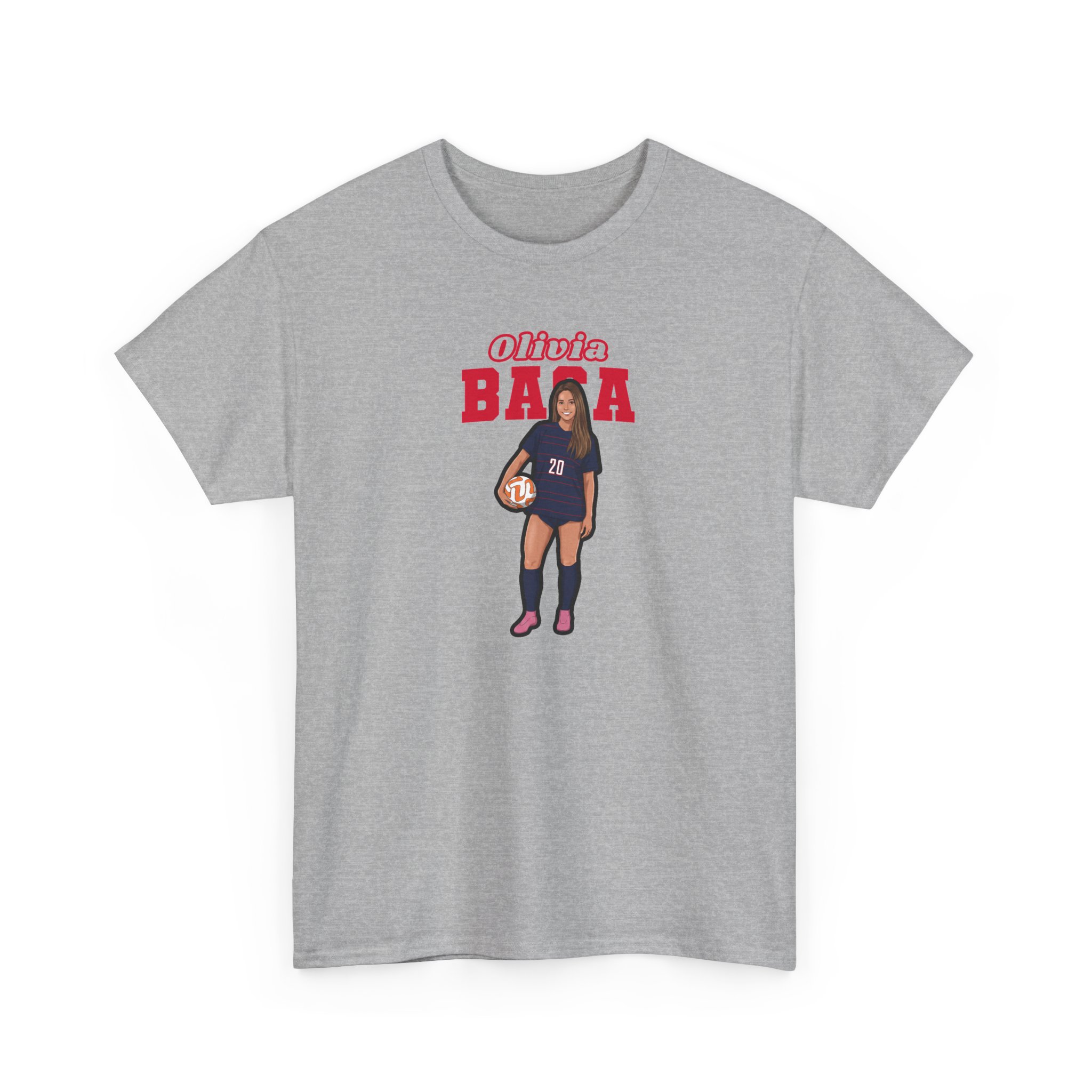 Tee — character_name_arch in Grey