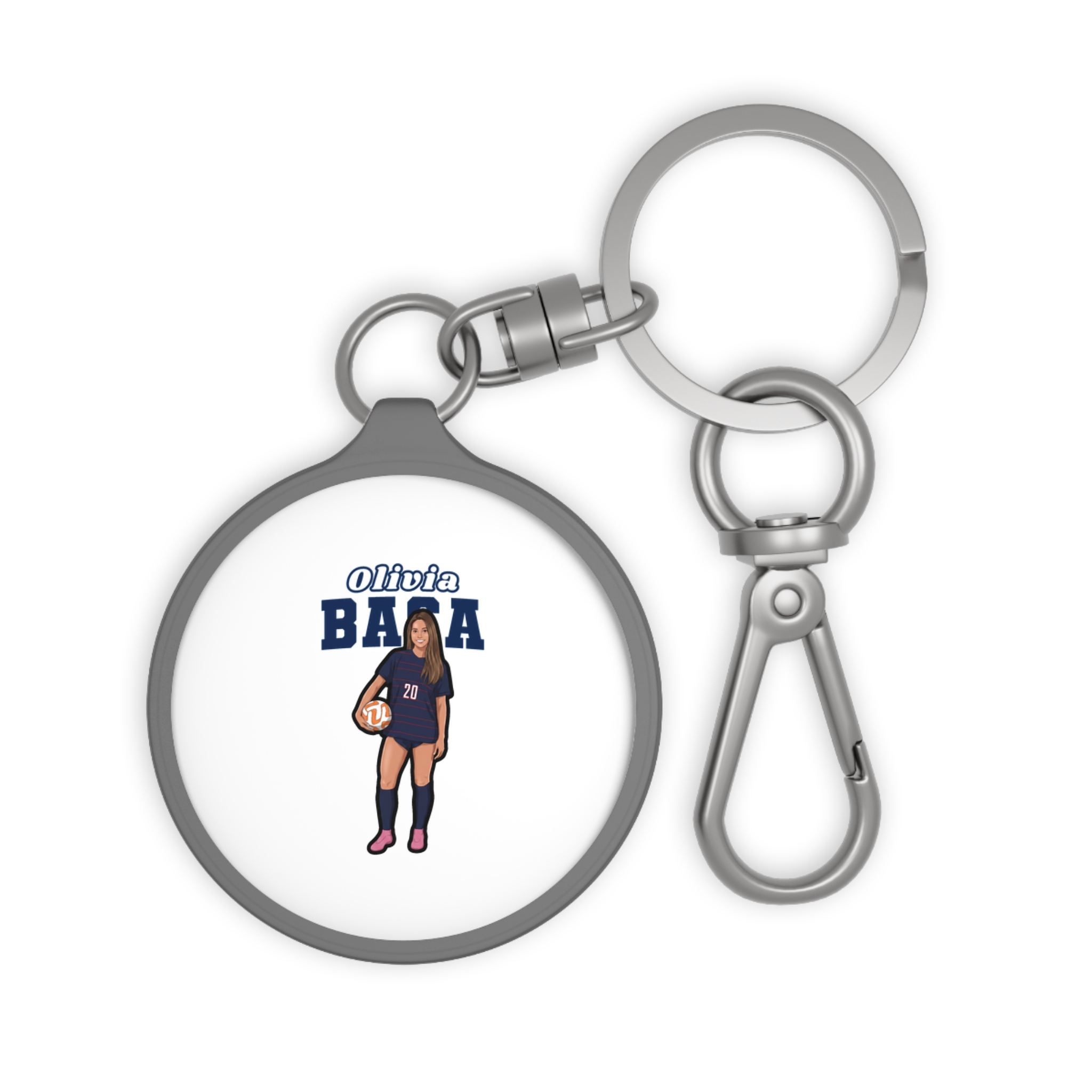 Keychain — character_name_arch in Grey