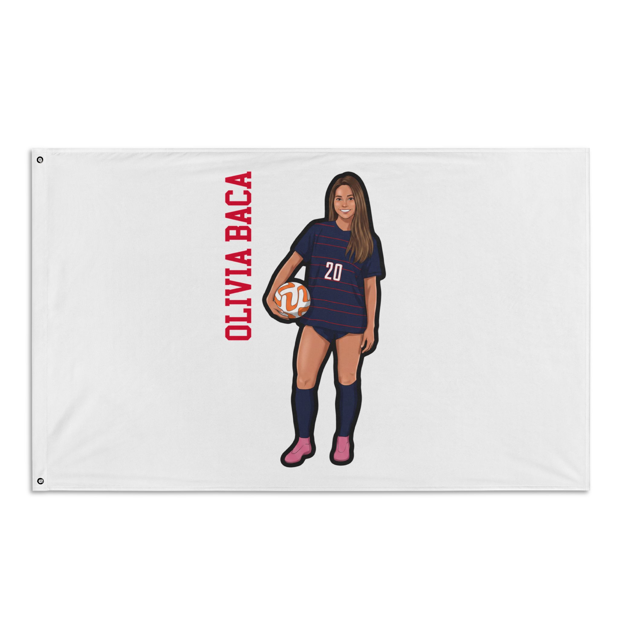 Flag (35 × 56 in) — character_name_vertical in Classic