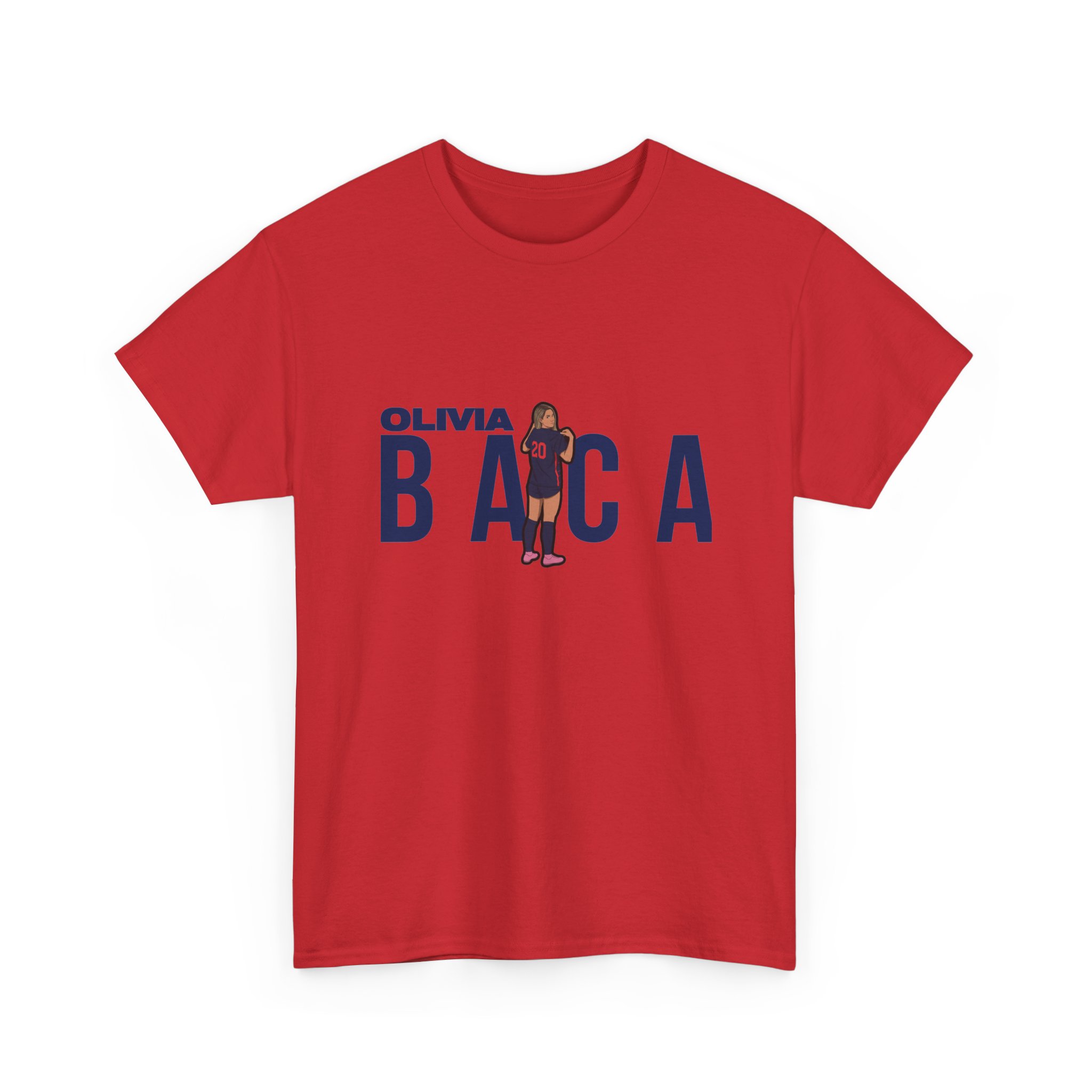 Tee — character_player_name in Red