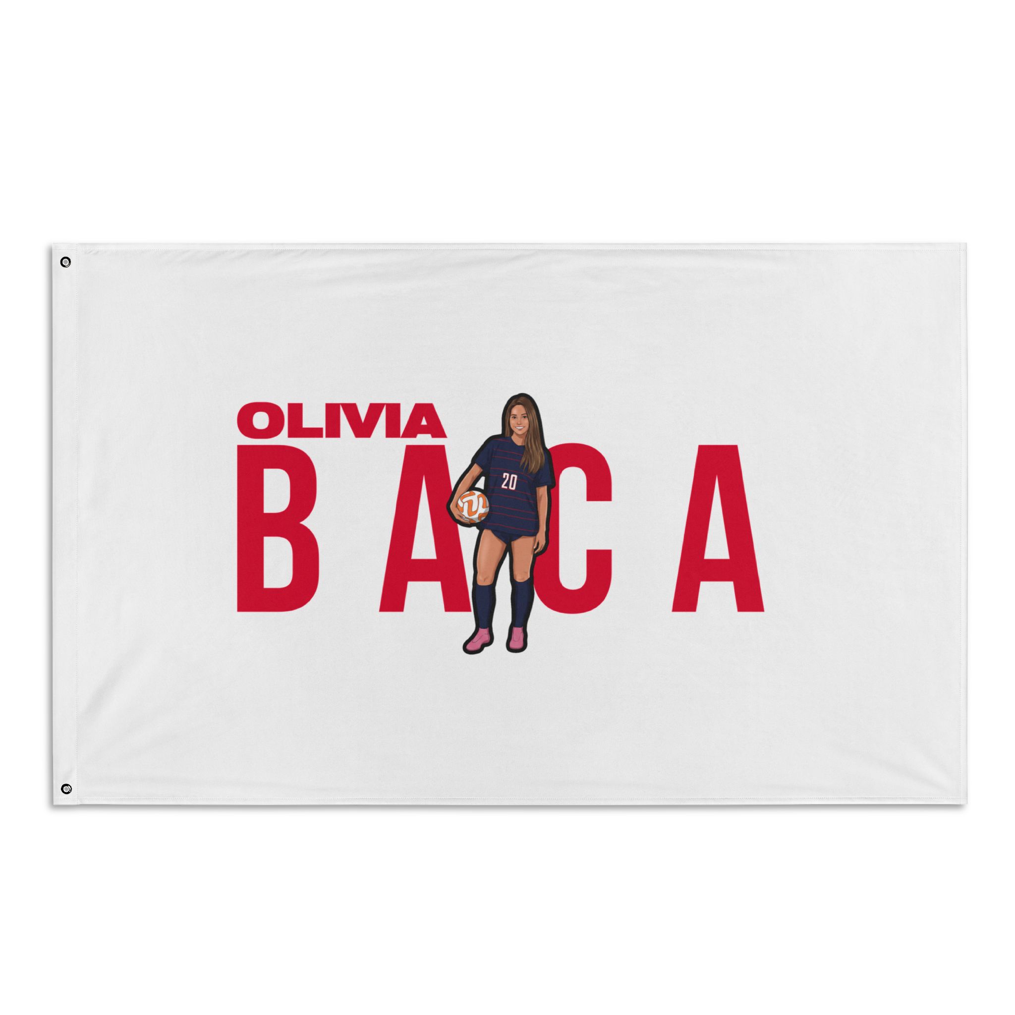 Flag (35 × 56 in) — character_player_name in Classic