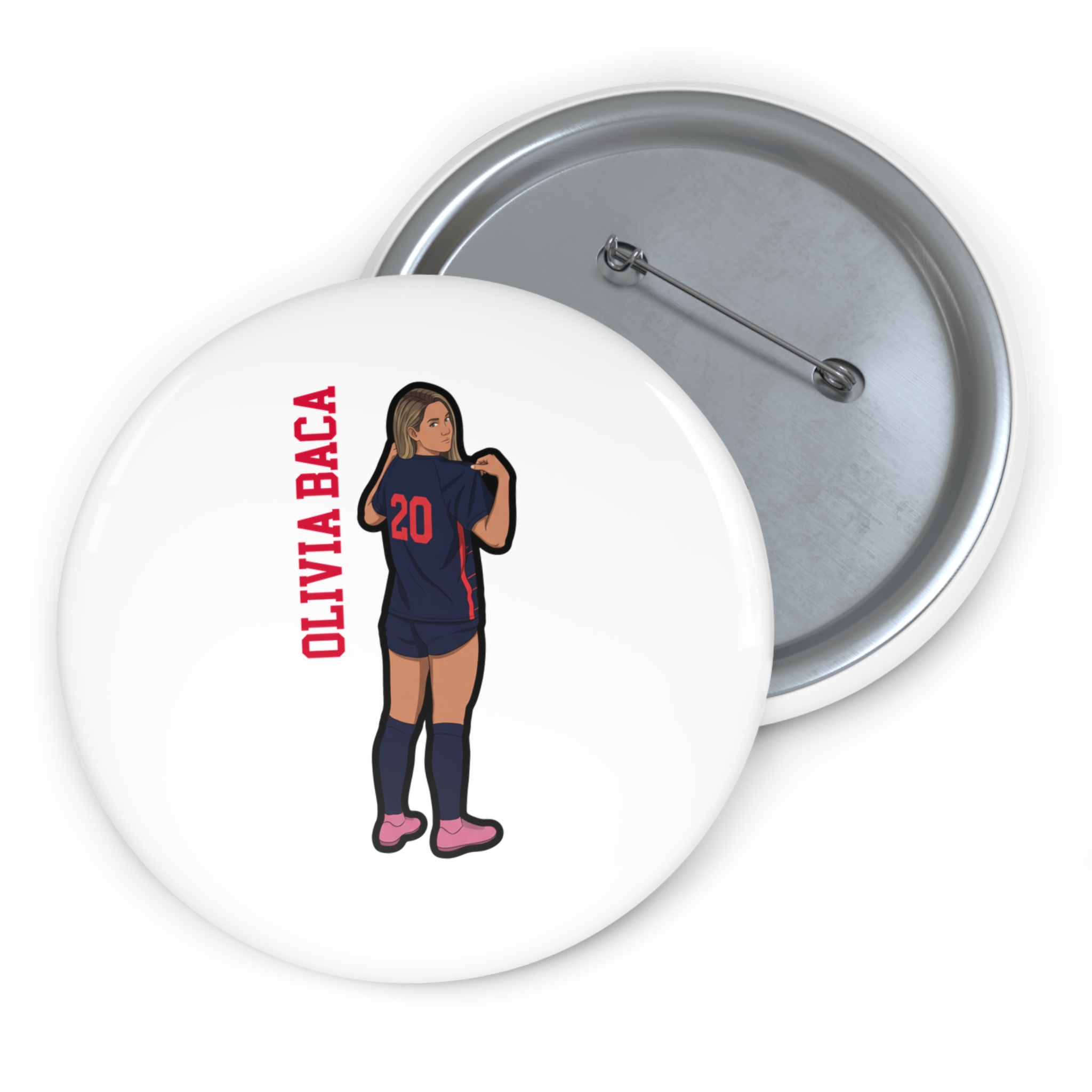 Game Day Pin — character_name_vertical in Classic