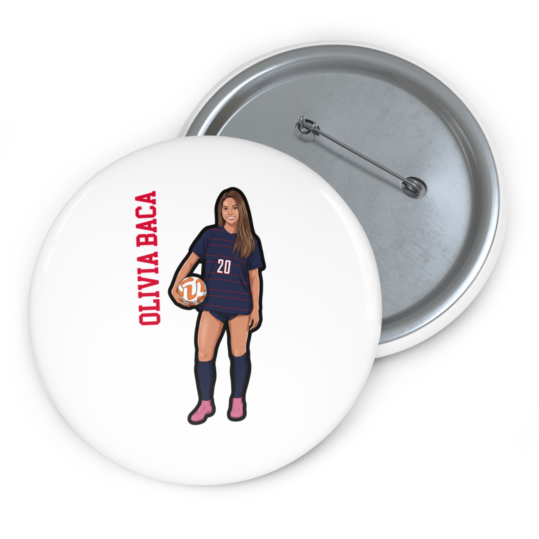 Game Day Pin — character_name_vertical in Classic