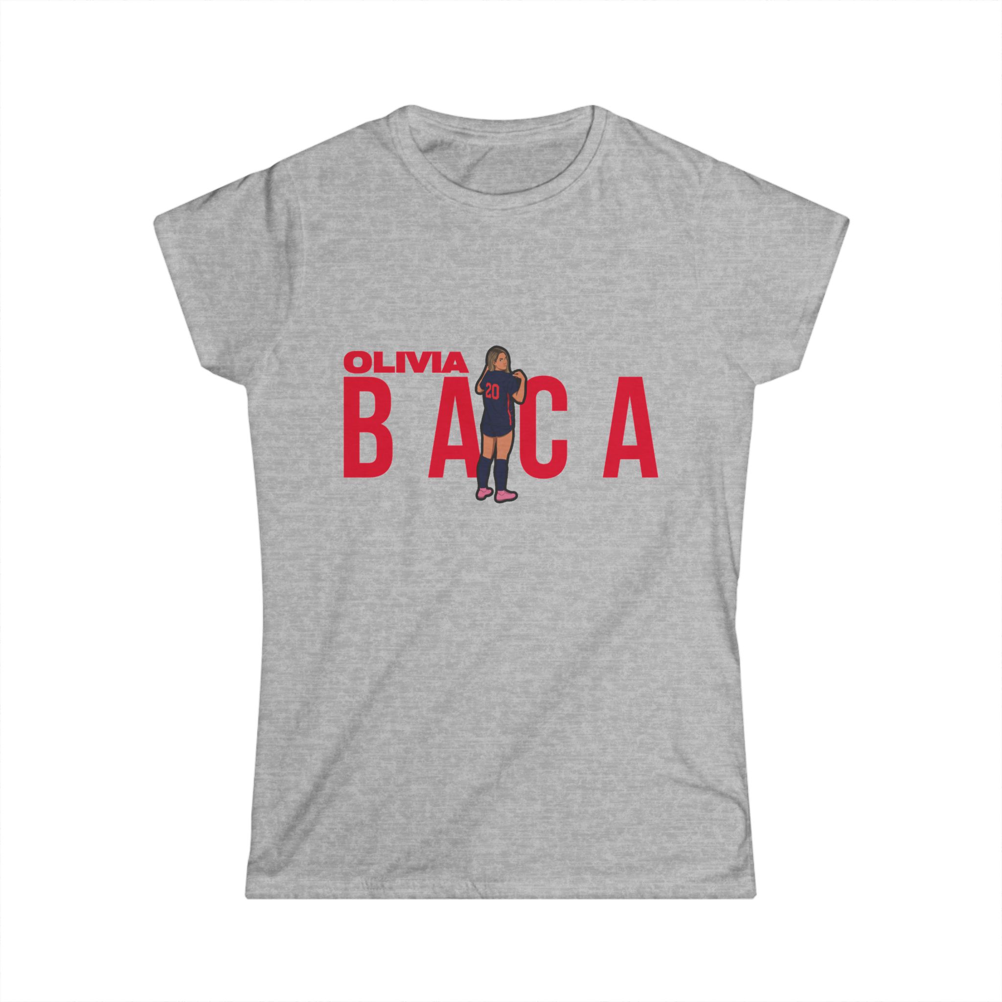 Women's Softstyle Tee — character_player_name in Grey