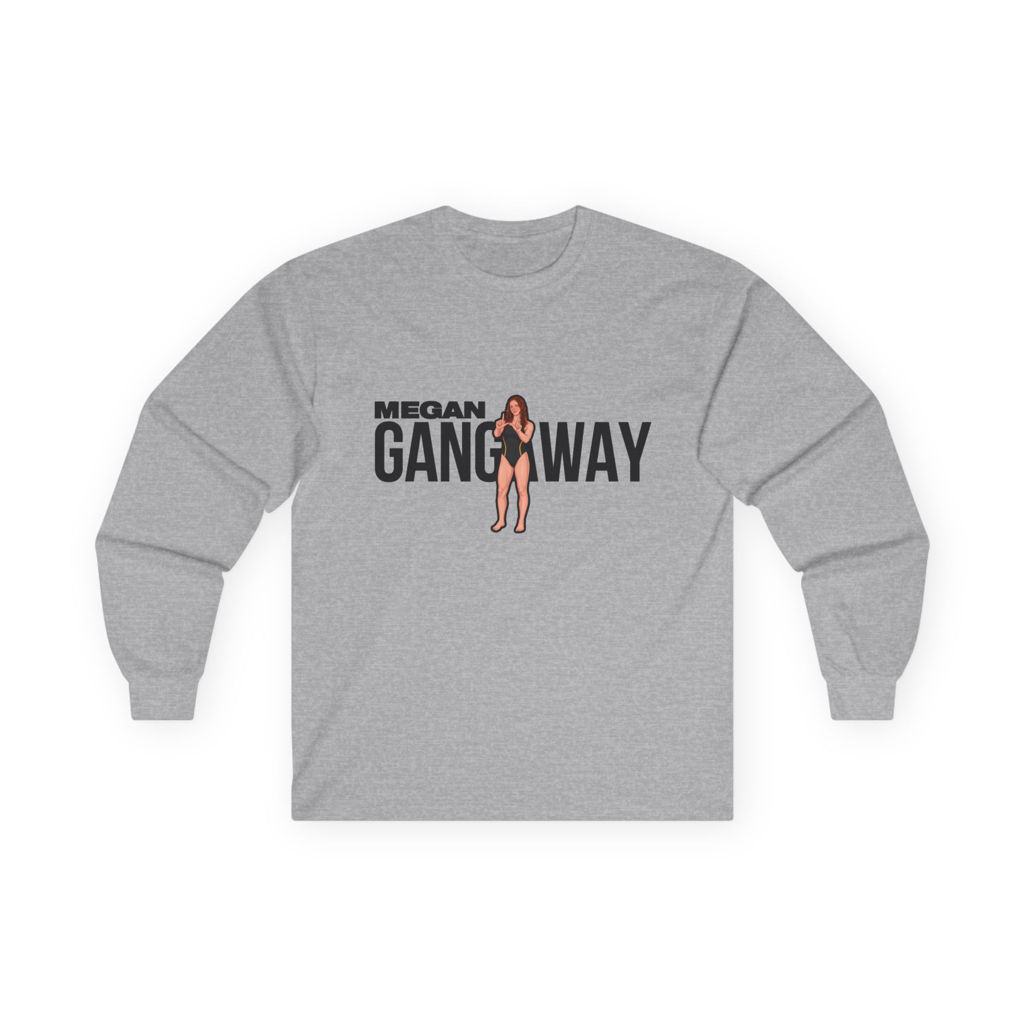 Long Sleeve Tee — character_player_name in Grey
