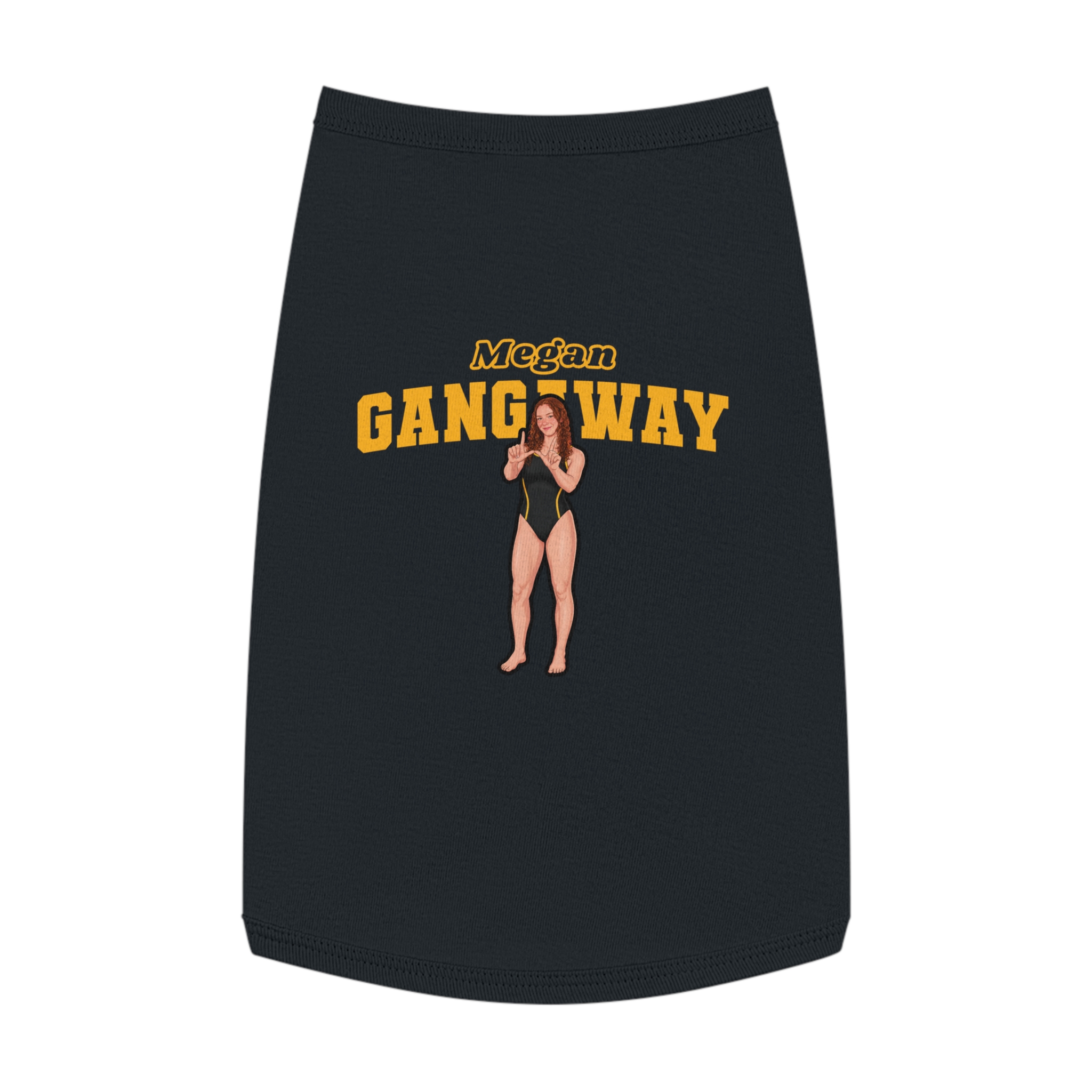 Pet Tank Top — character_name_arch in White