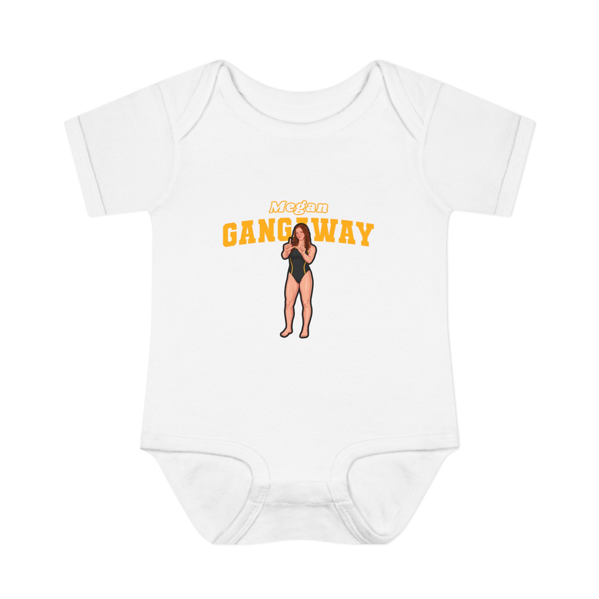 Baby Onesie — character_name_arch in White