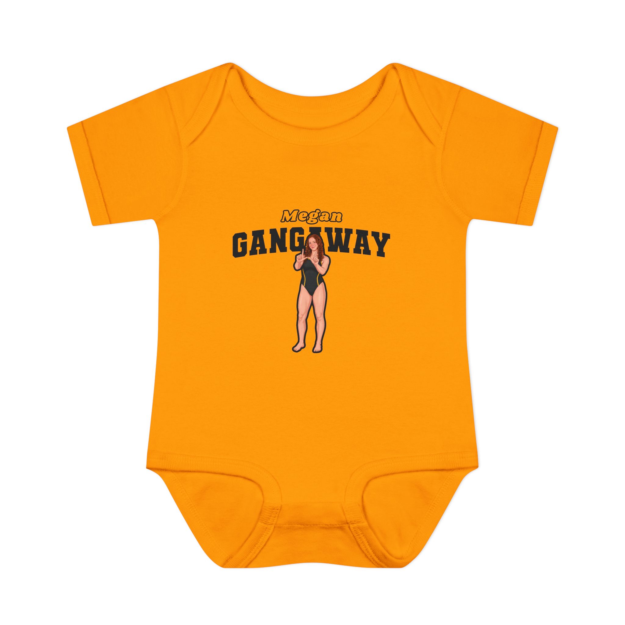 Baby Onesie — character_name_arch in Gold