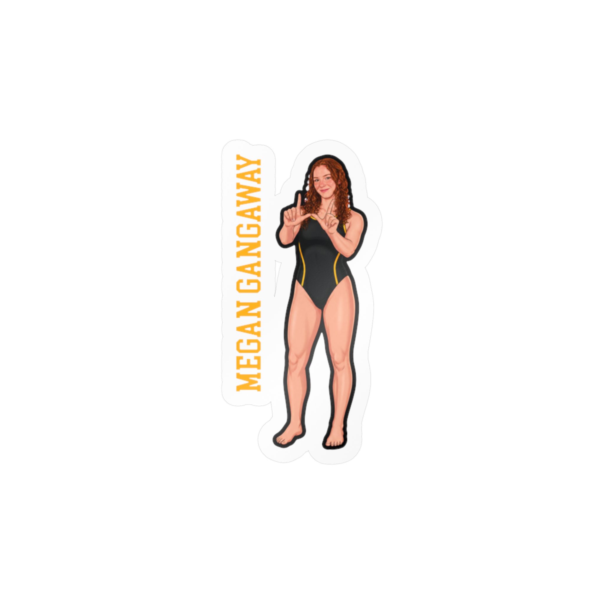 Vinyl Sticker — character_name_vertical in Classic