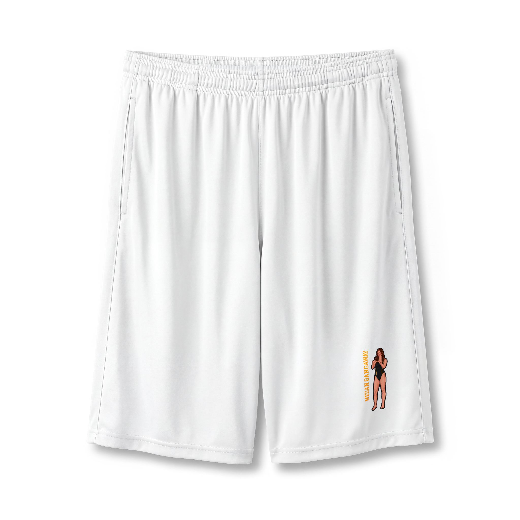 Shorts — character_name_vertical in White