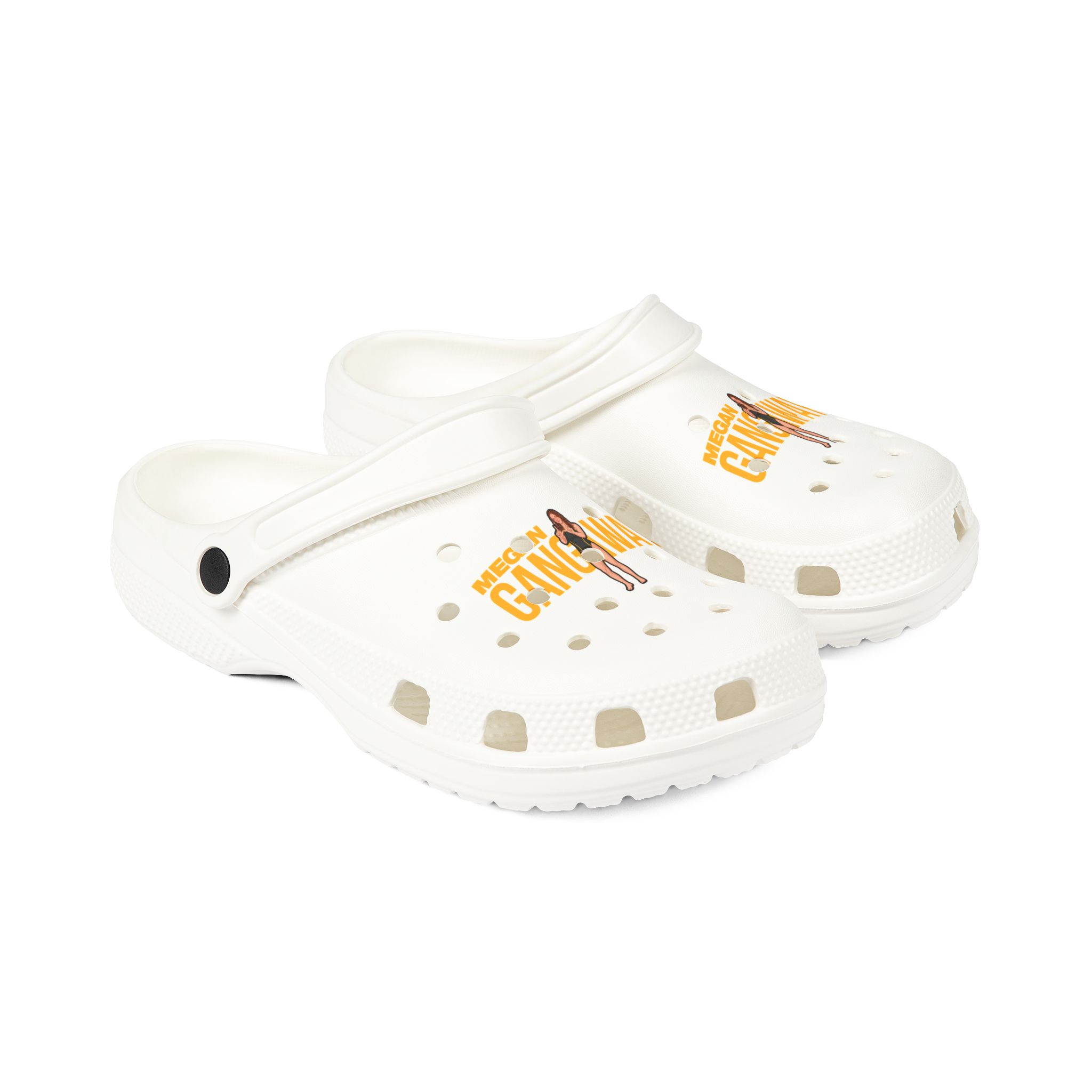 Rubber Clogs — character_player_name in White